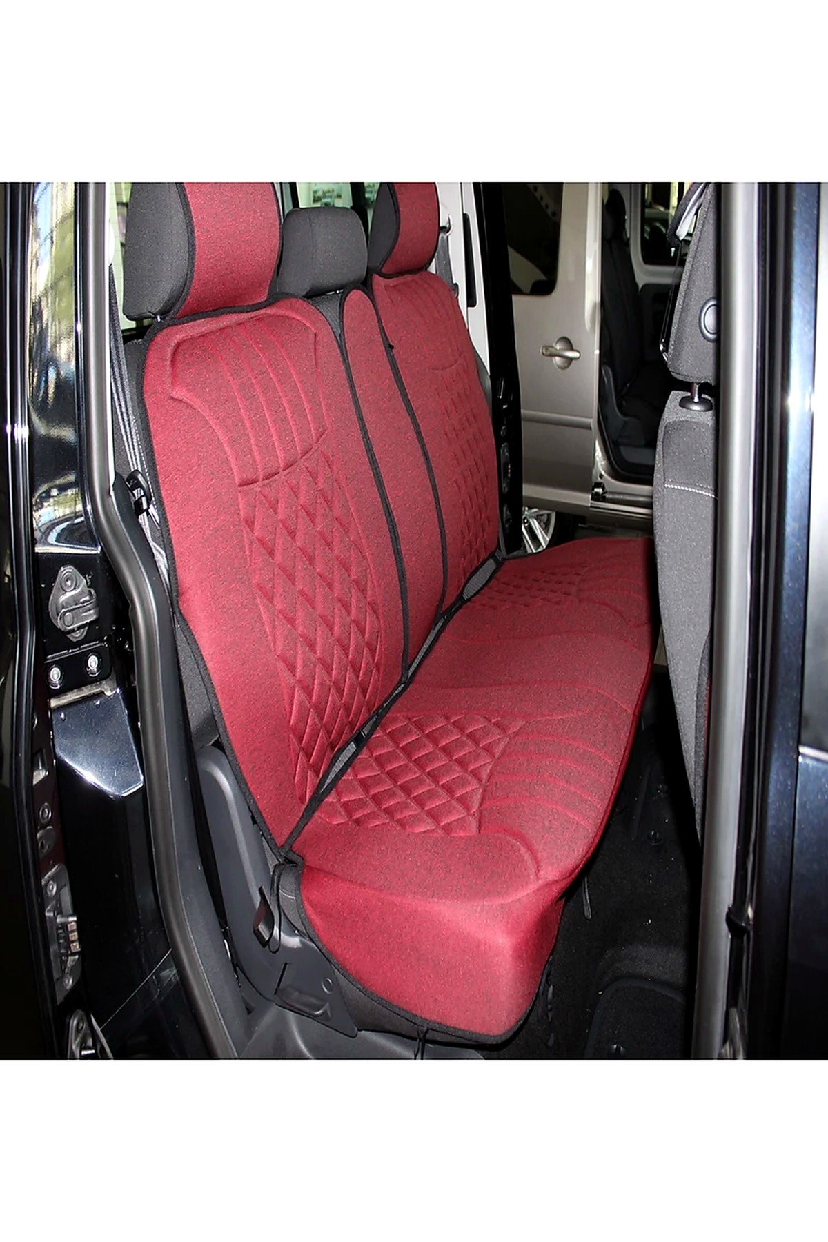 Kia Pro Ceed Ed 2007-2011 Trobus Elegance Ortopedik Araç Koltuk Minderi 5'li Set, Hava Yastığı Uyumlu Kırmızı Siyah — alternatif görsel