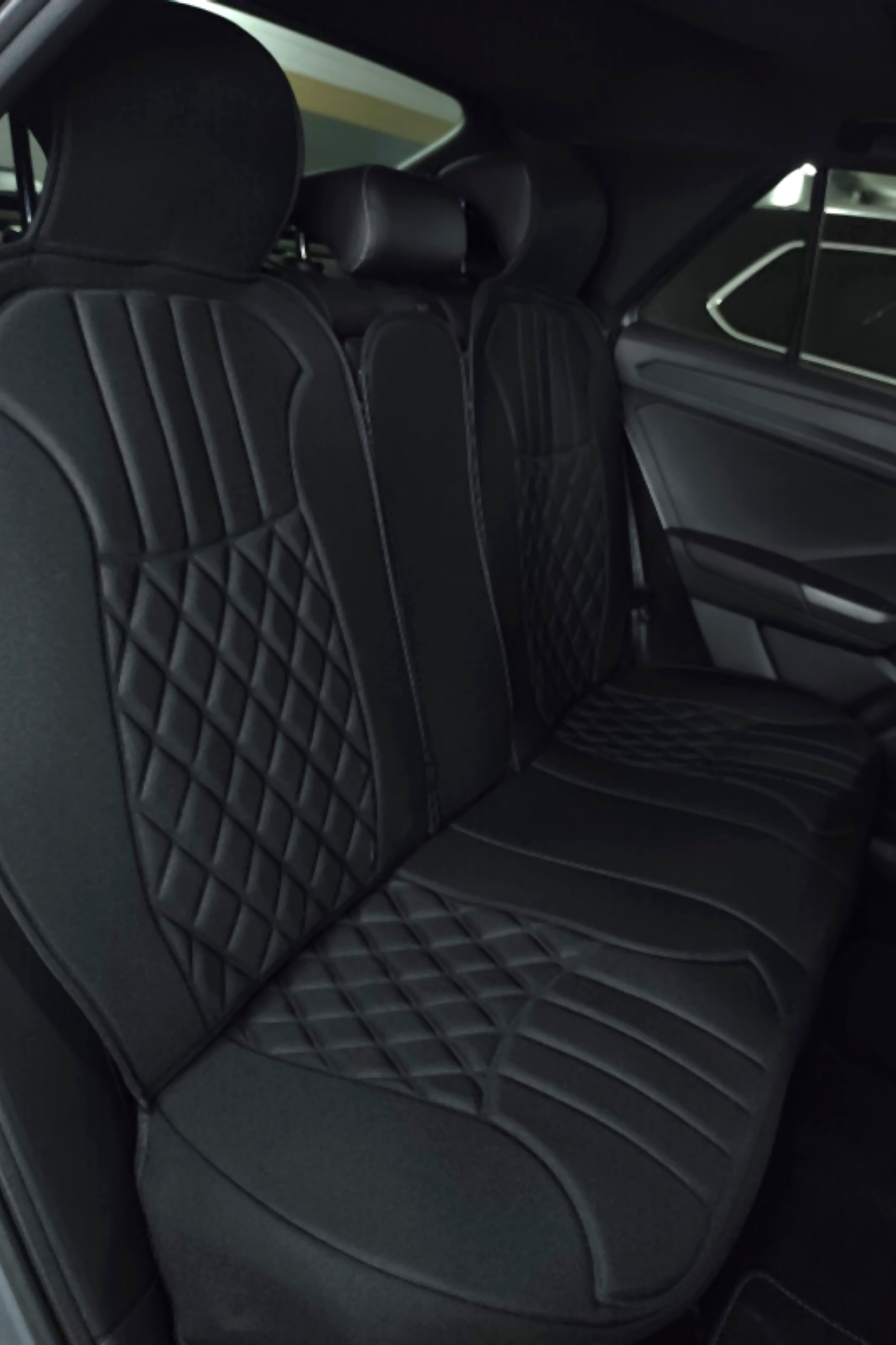 Kia Pro Ceed Ed 2007-2011 Trobus Elegance Ortopedik Araç Koltuk Minderi 5'li Set, Hava Yastığı Uyumlu Siyah Mavi — alternatif görsel