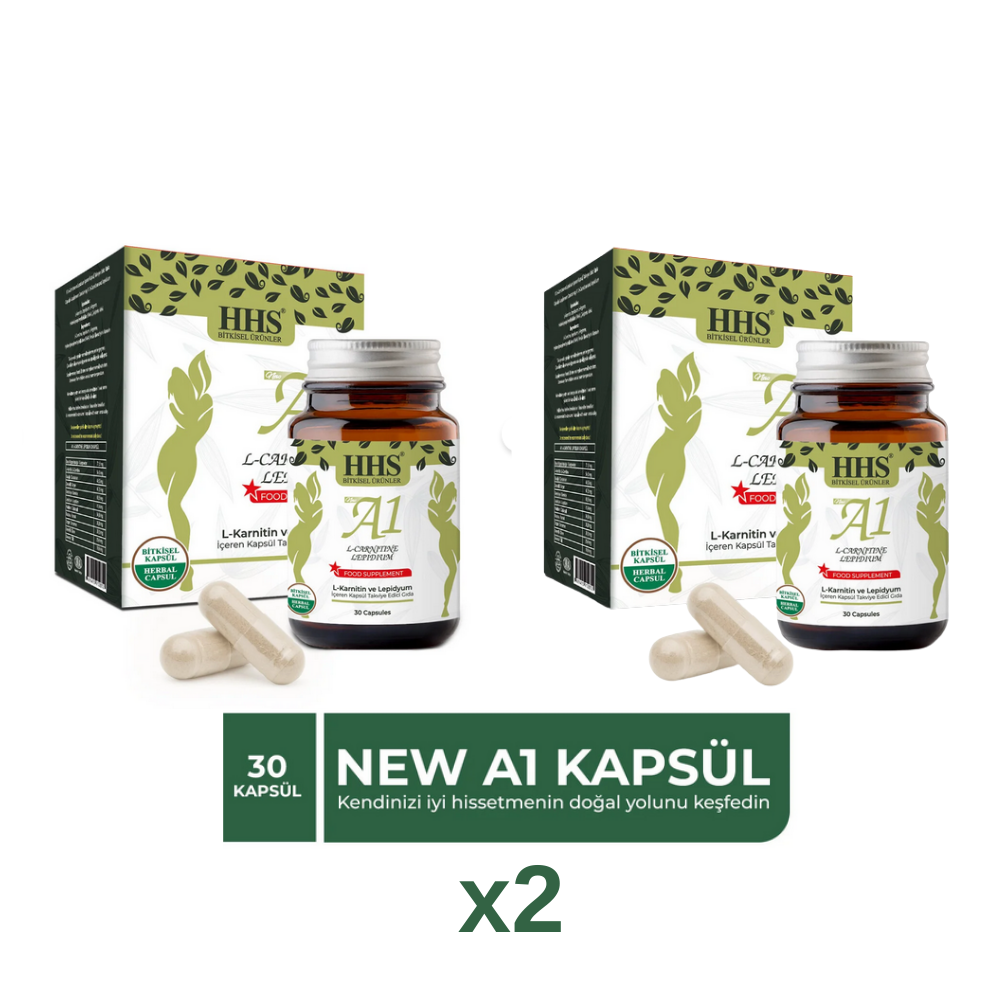 a1 l-carnitine lepidium kadınlar kulübü Hhs NEW A1 L-Carntine Lepdium 30 Kapsül (Şişe) x2 Adet