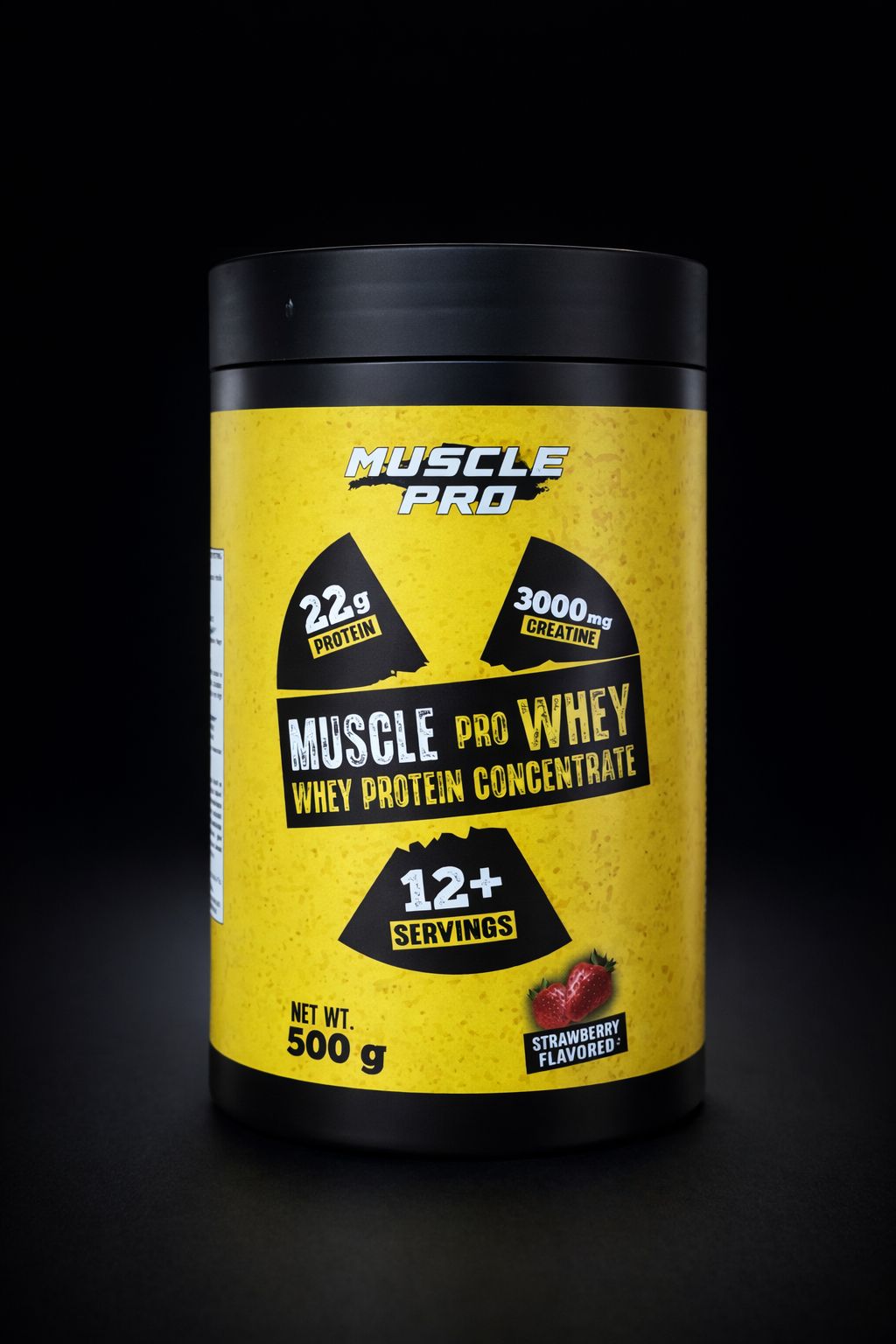 MUSCLE PRO Whey Protein 500 g | 22 g Protein | 3000 mg Kreatin