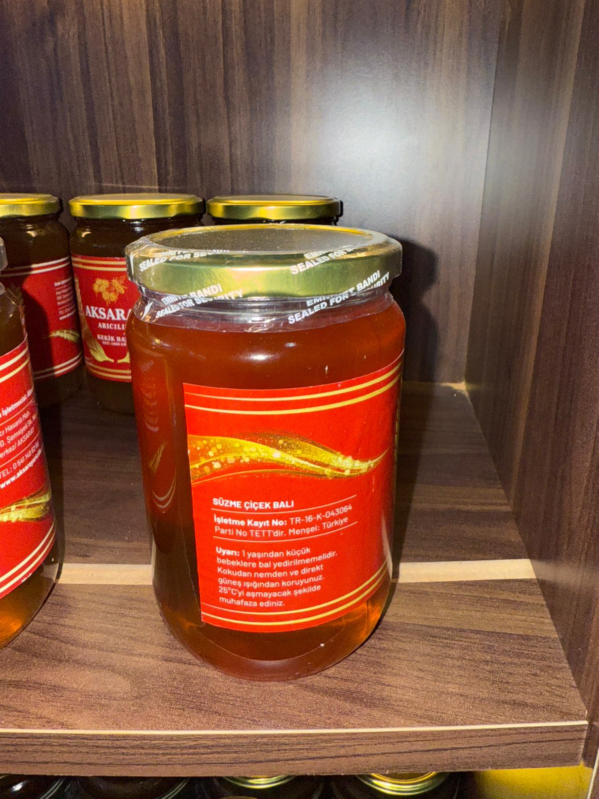 Aksaray Arıcılık Süzme Çiçek Balı, Kekik Balı Net: 1 Kg - Fiyatı