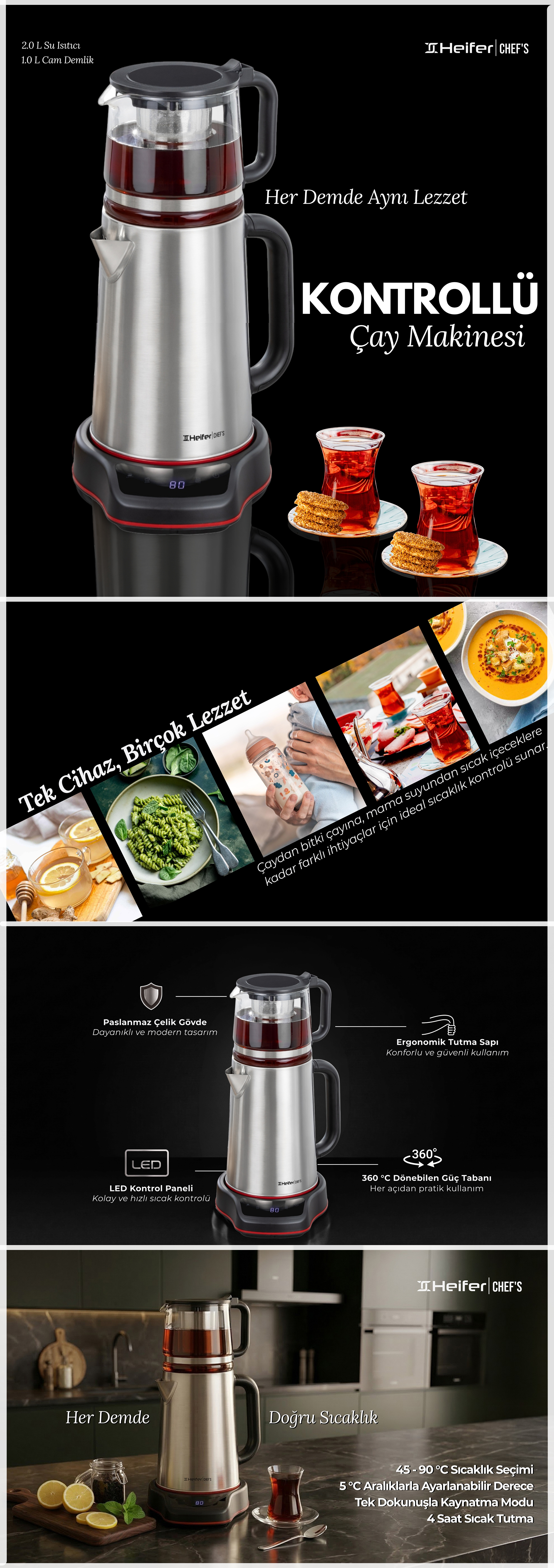 Heifer Elektronik Kontrollü Çay Makinesi