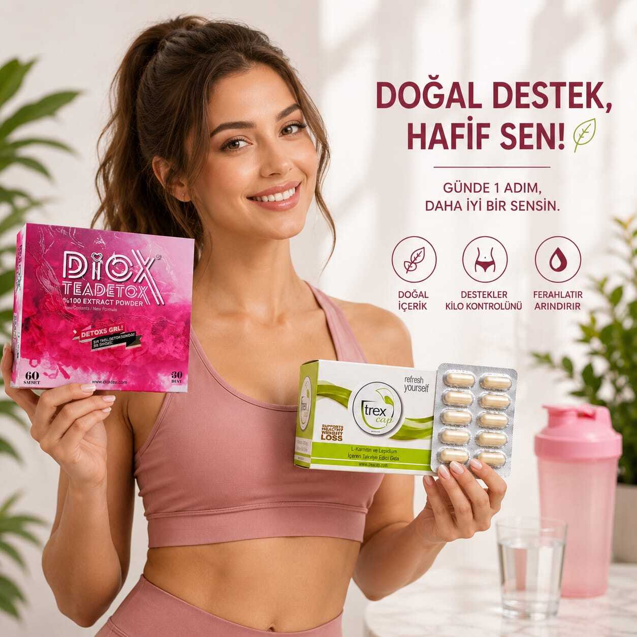 Banana トリミングドット＆チュール紫陽花 S6本M4本 Trex Tea Karışık Bitkisel 2 Aylık Kullanım ( AVANTAJLI2 Lİ PAKET