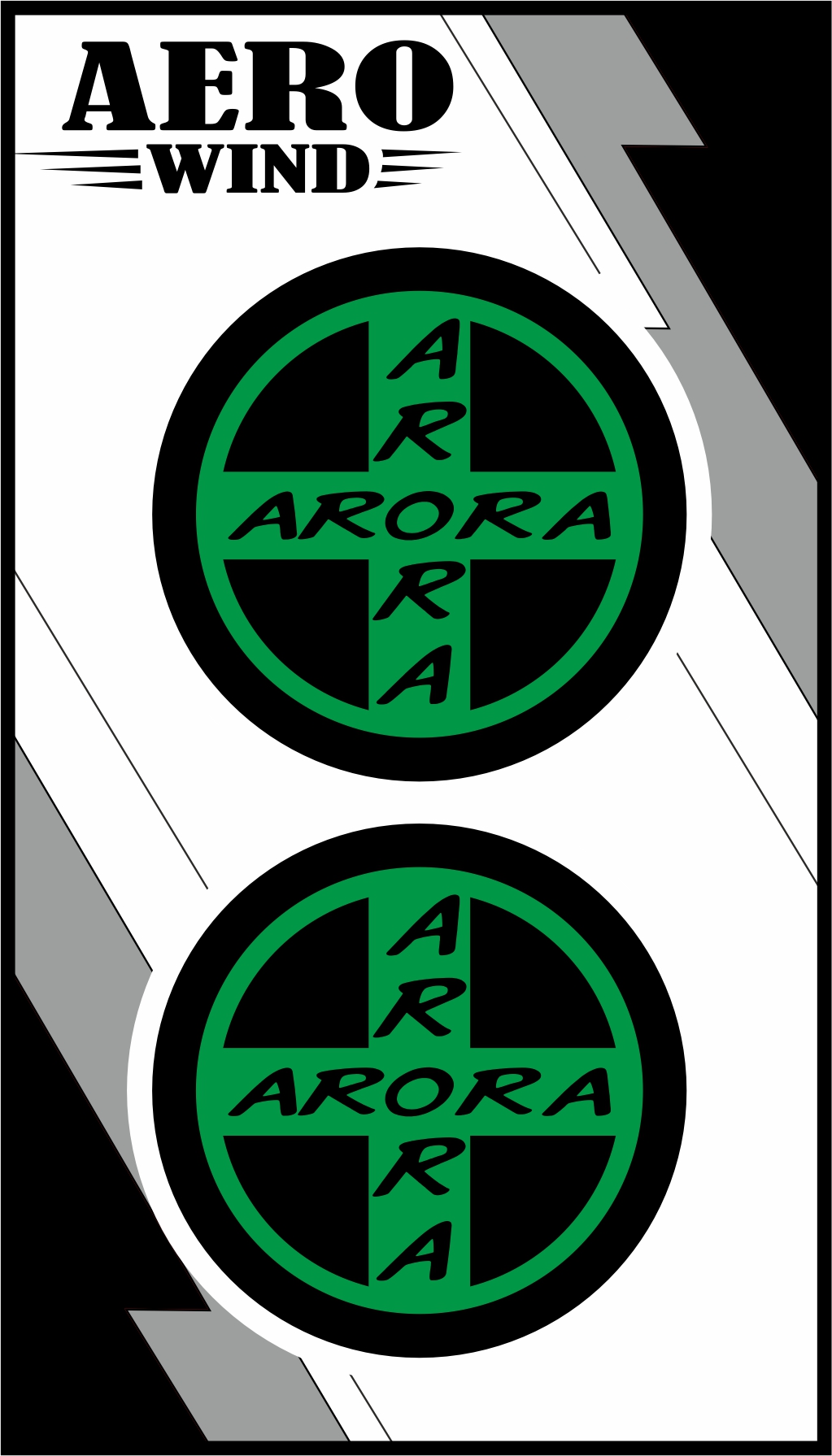 ARORA İKİLİ DAMLA STİCKER YEŞİL