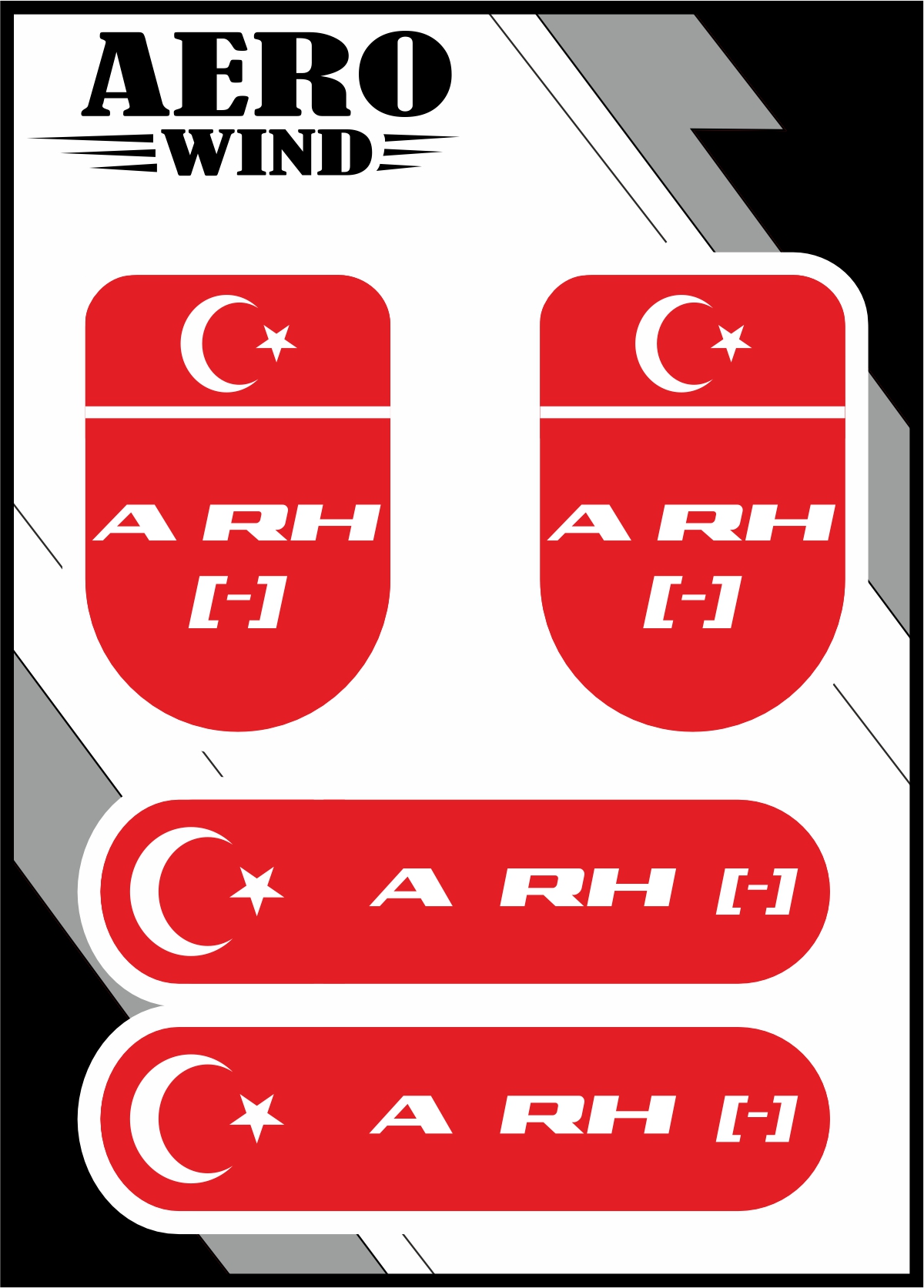KAN GRUBU ARH- DAMLA STİCKER KIRMIZI