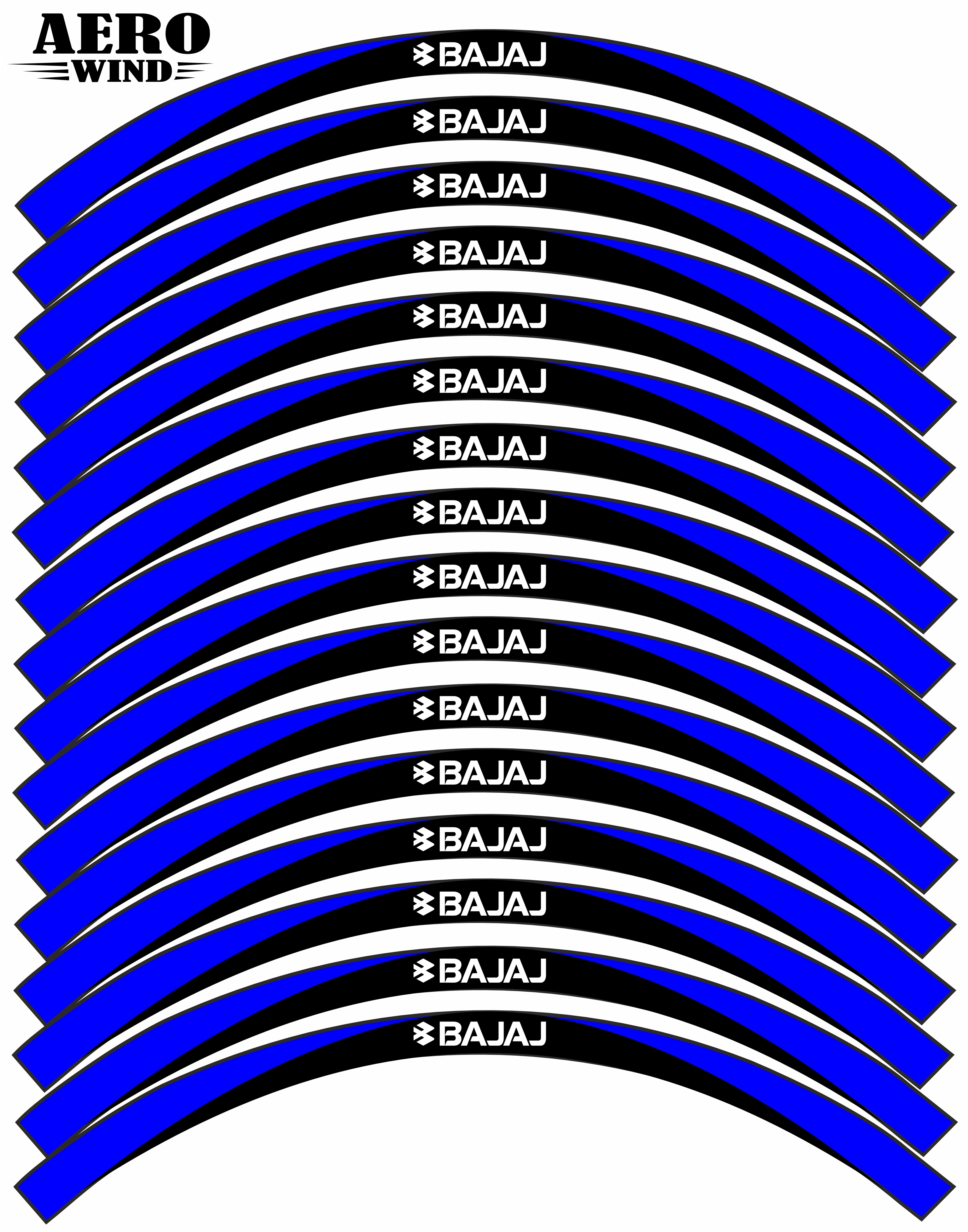 BAJAJ UYUMLU JANT ŞERİDİ SET MAVİ