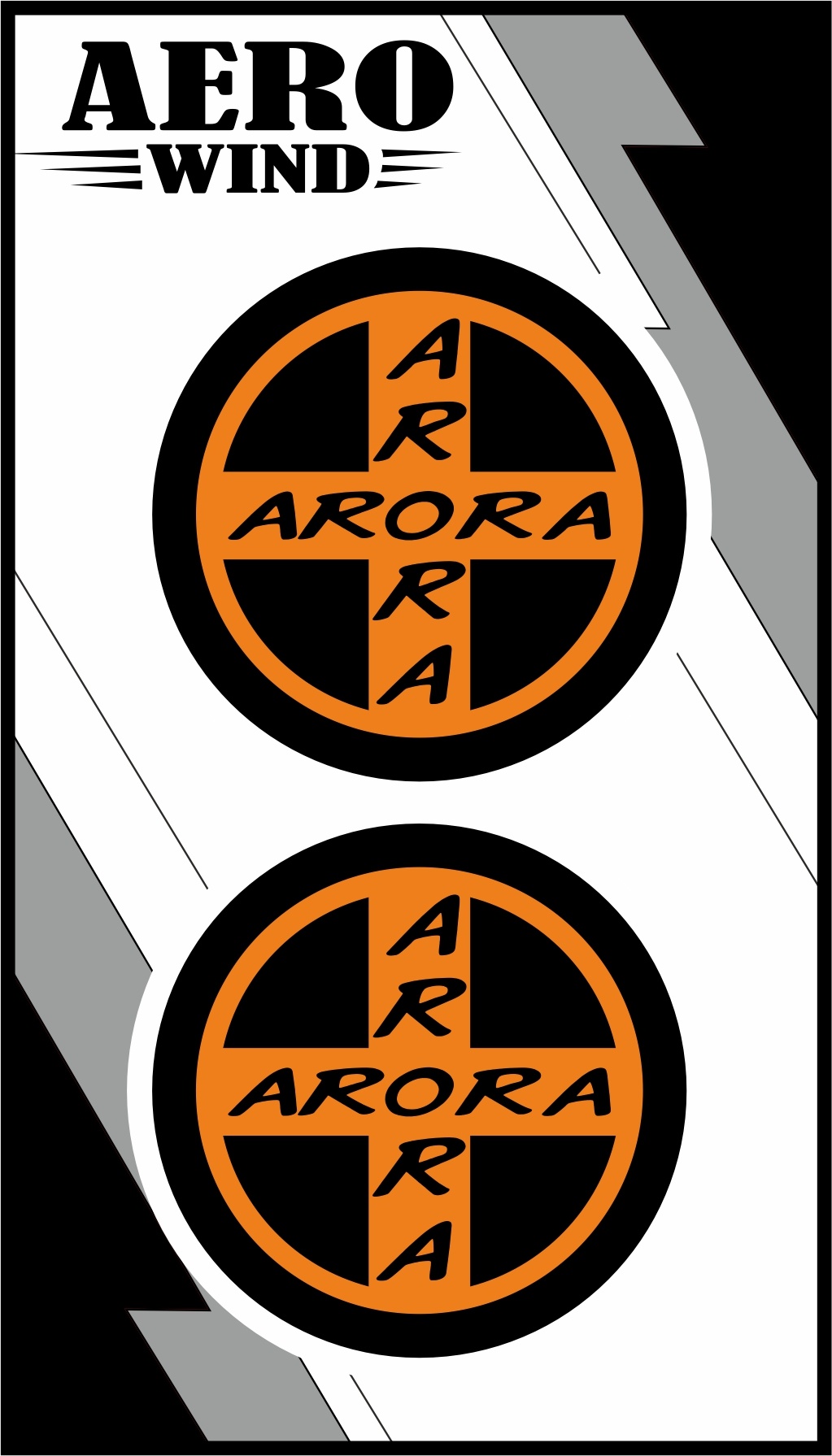 ARORA İKİLİ DAMLA STİCKER TURUNCU