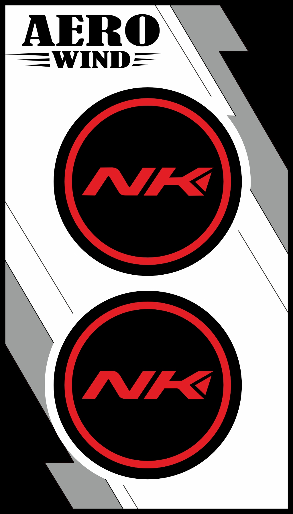 CF MOTO NK İKİLİ DAMLA STİCKER KIRMIZI