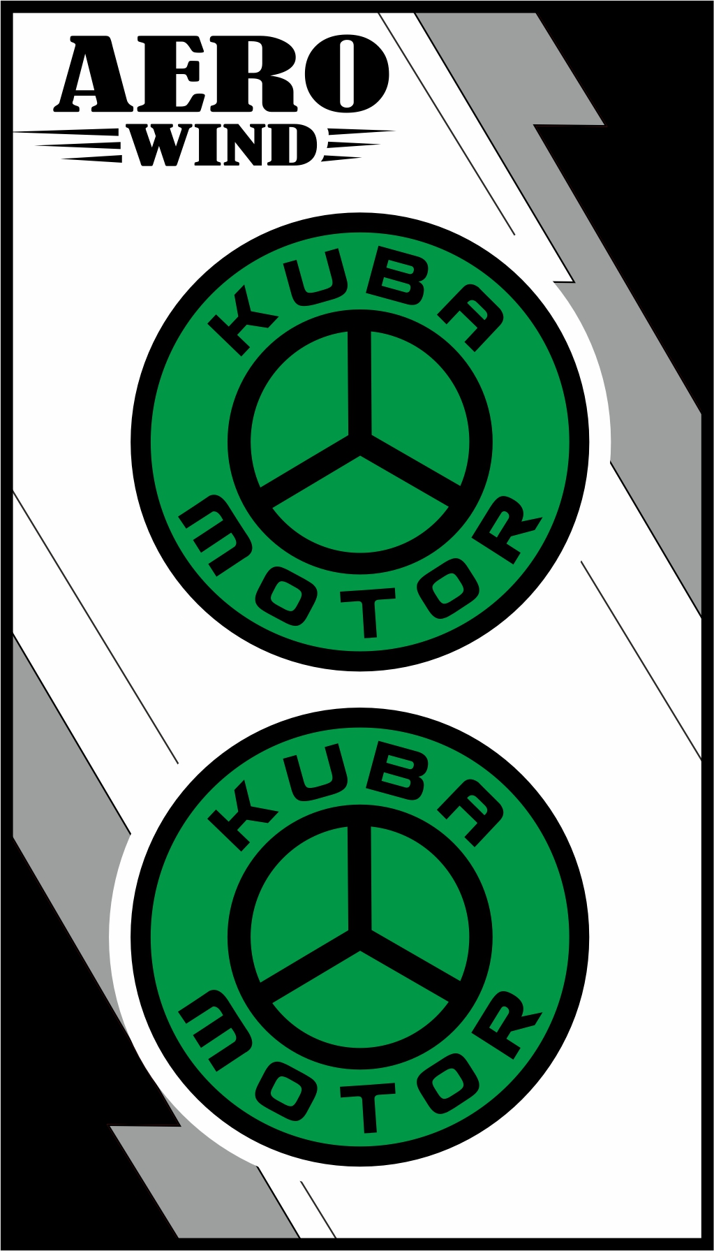 KUBA İKİLİ DAMLA STİCKER YEŞİL