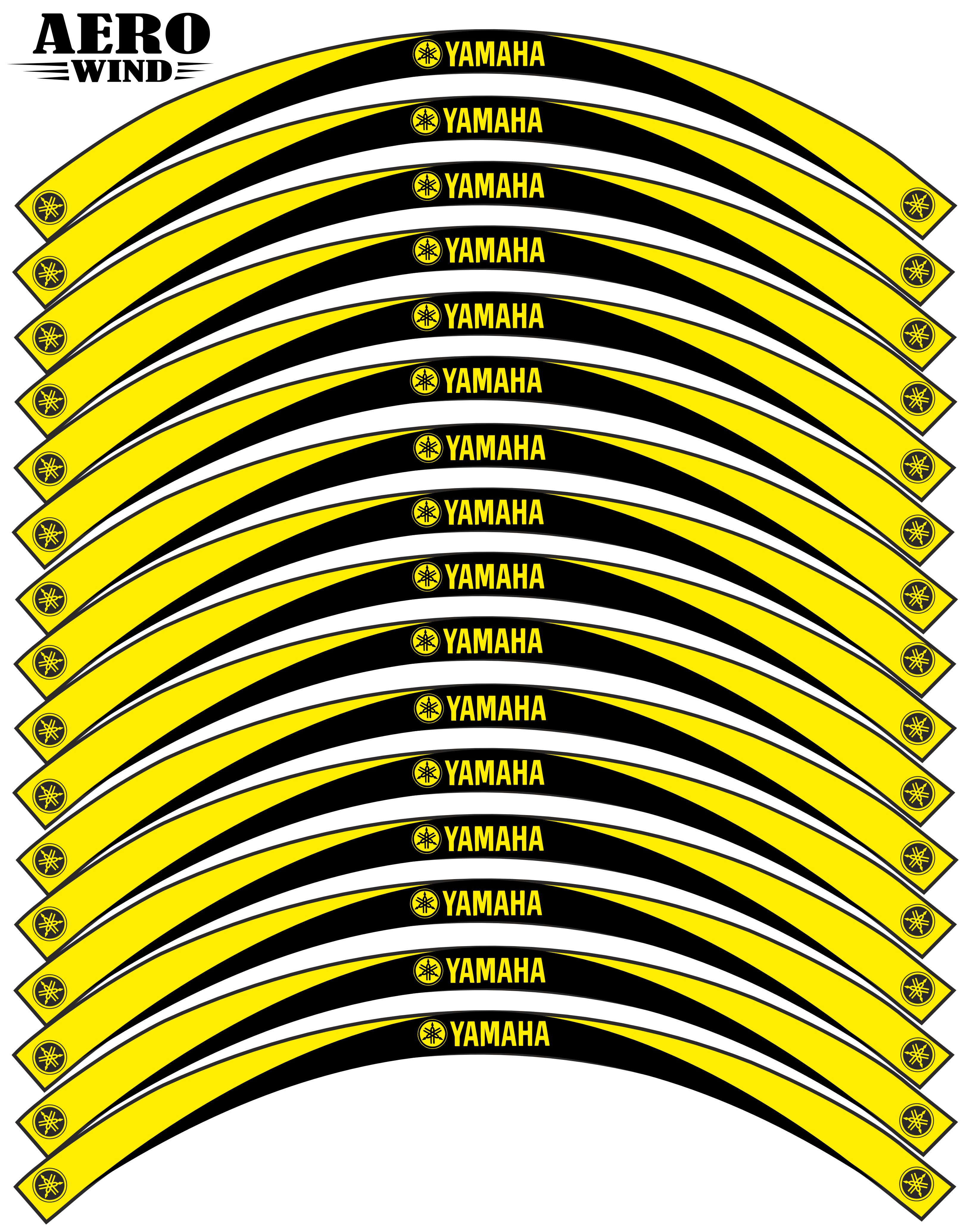 YAMAHA UYUMLU JANT ŞERİDİ SET SARI