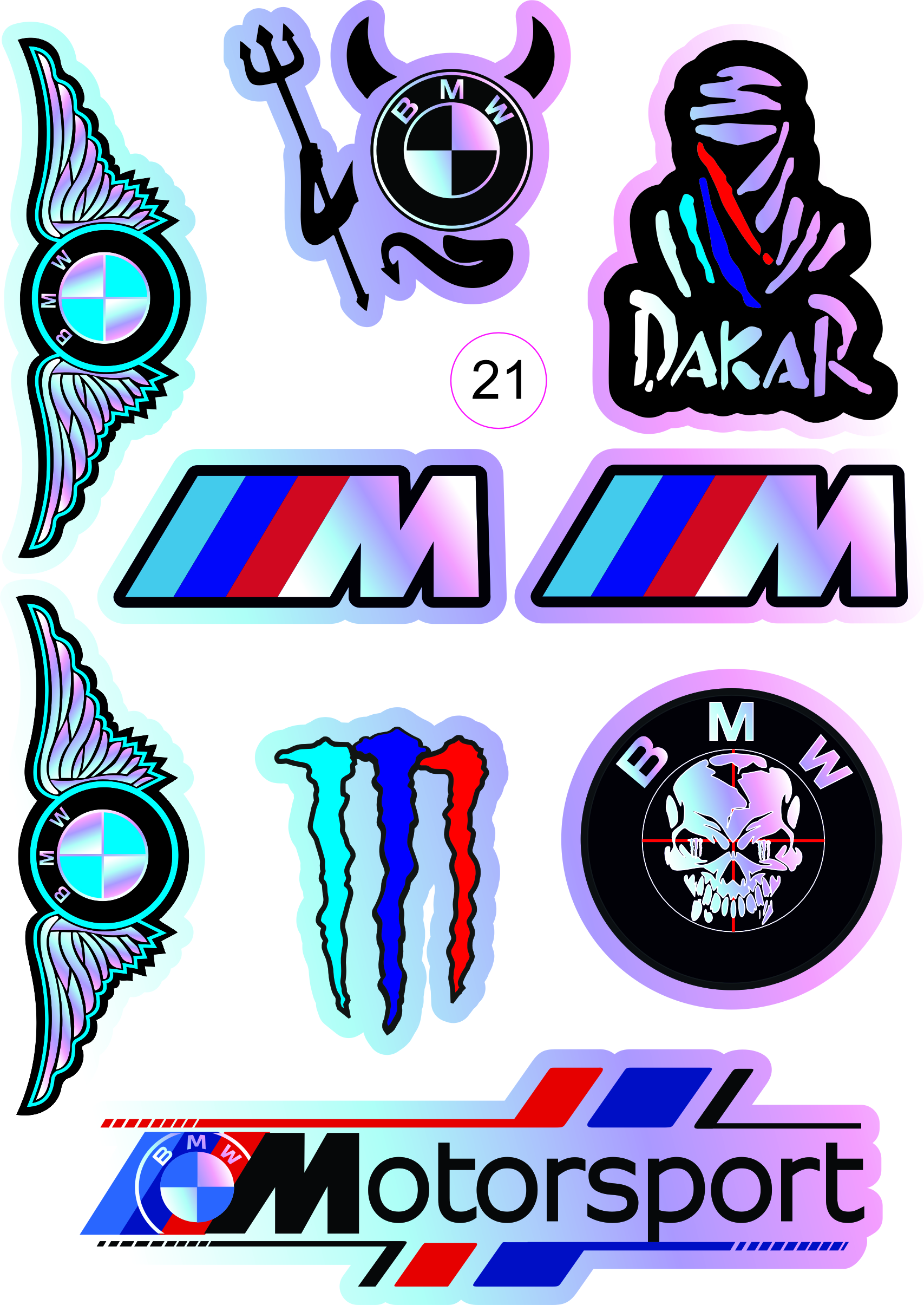 HOLOGRAM A5 STİCKER 021