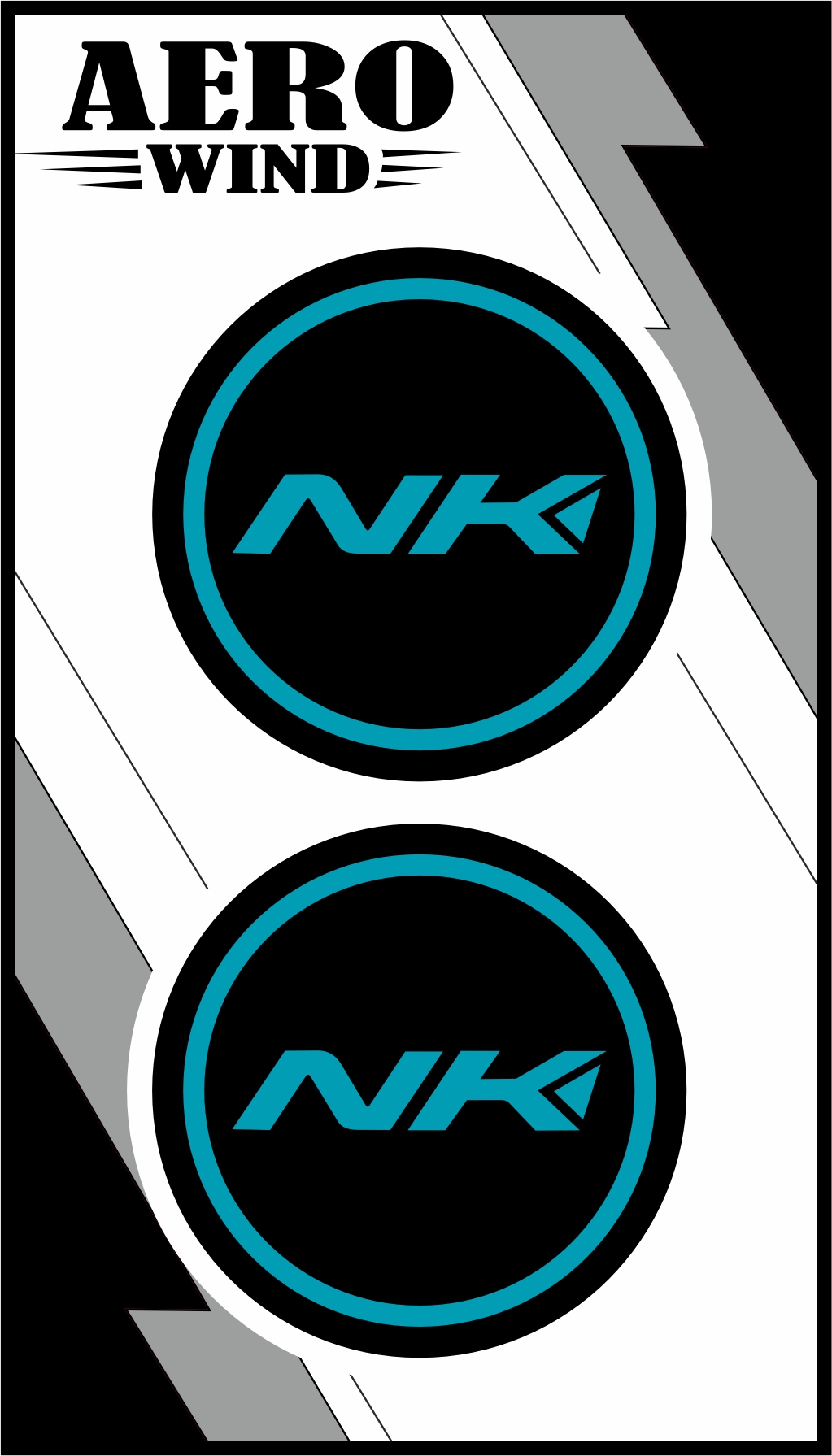 CF MOTO NK İKİLİ DAMLA STİCKER MAVİ