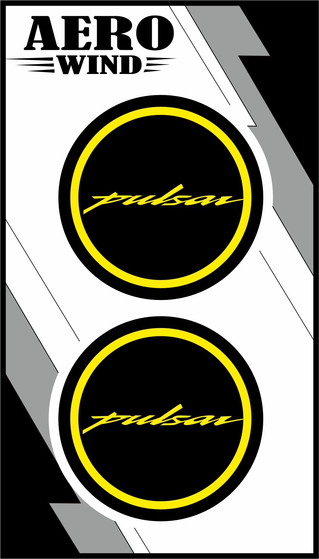 BAJAJ PULSAR İKİLİ DAMLA STİCKER SARI