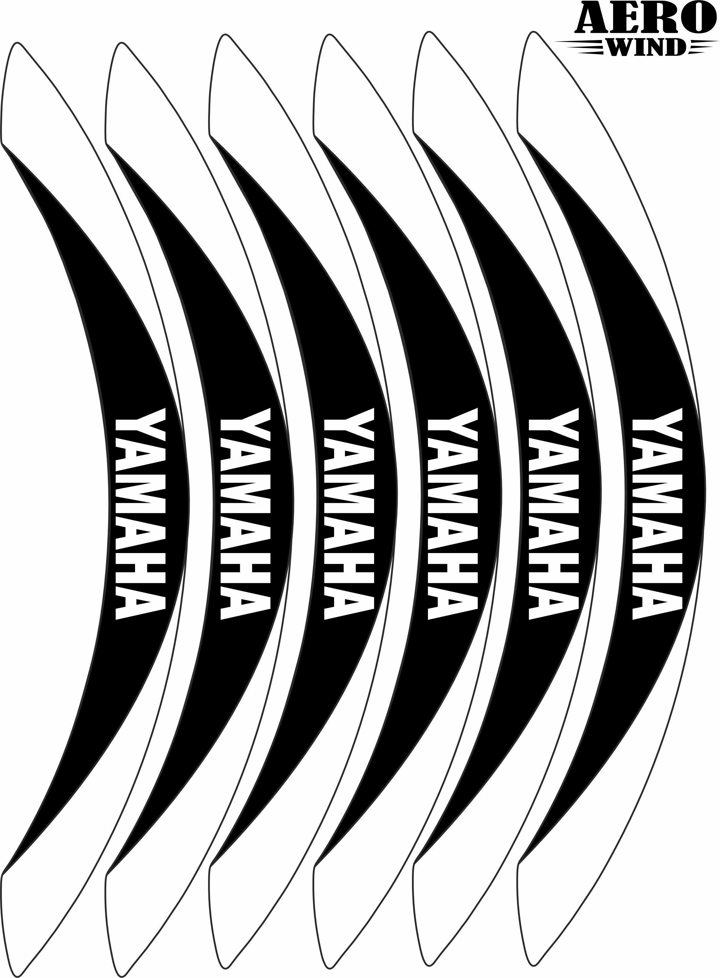 YAMAHA UYUMLU JANT ŞERİDİ SET BEYAZ