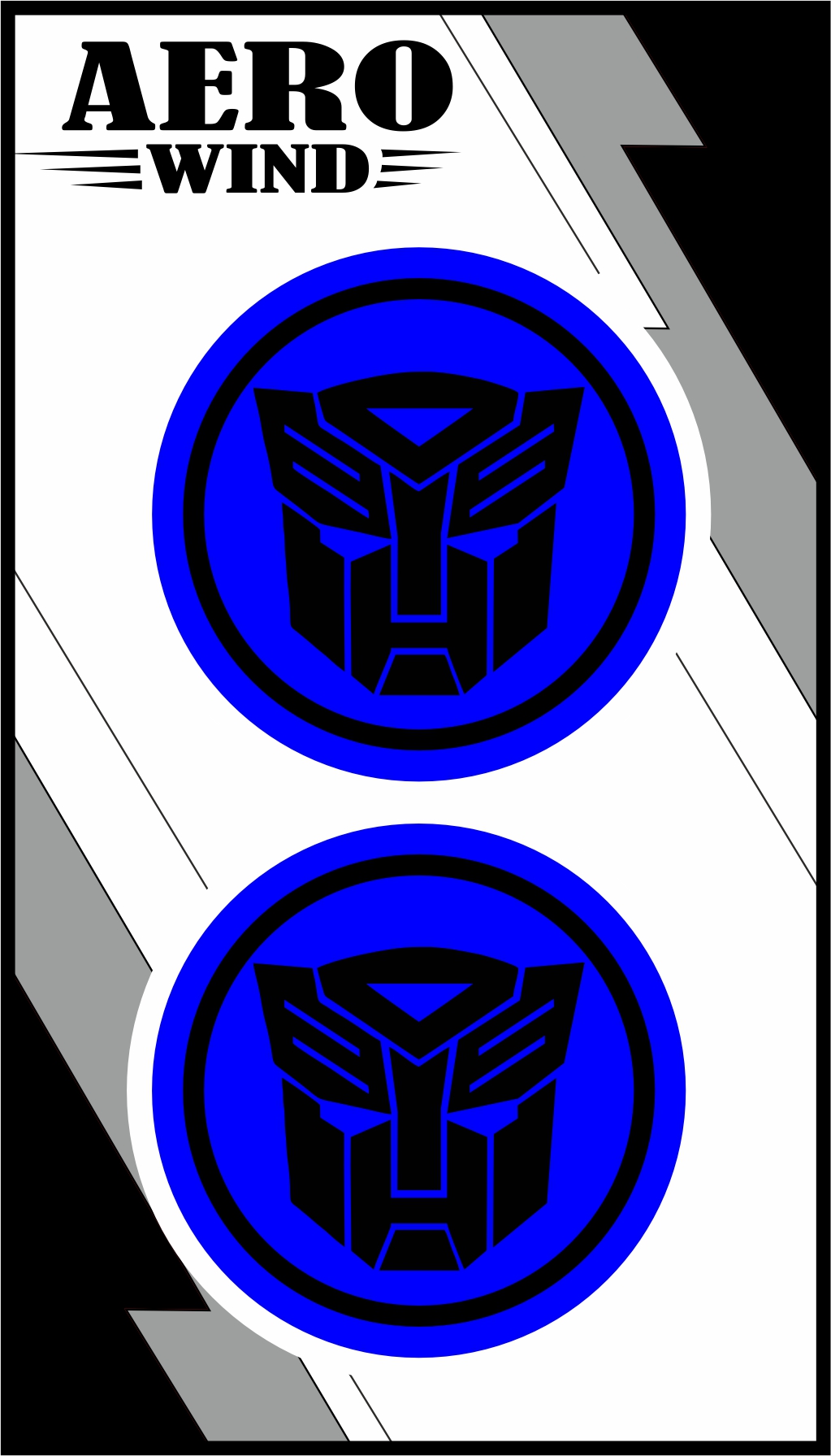 TRANSFORMERS İKİLİ DAMLA STİCKER MAVİ