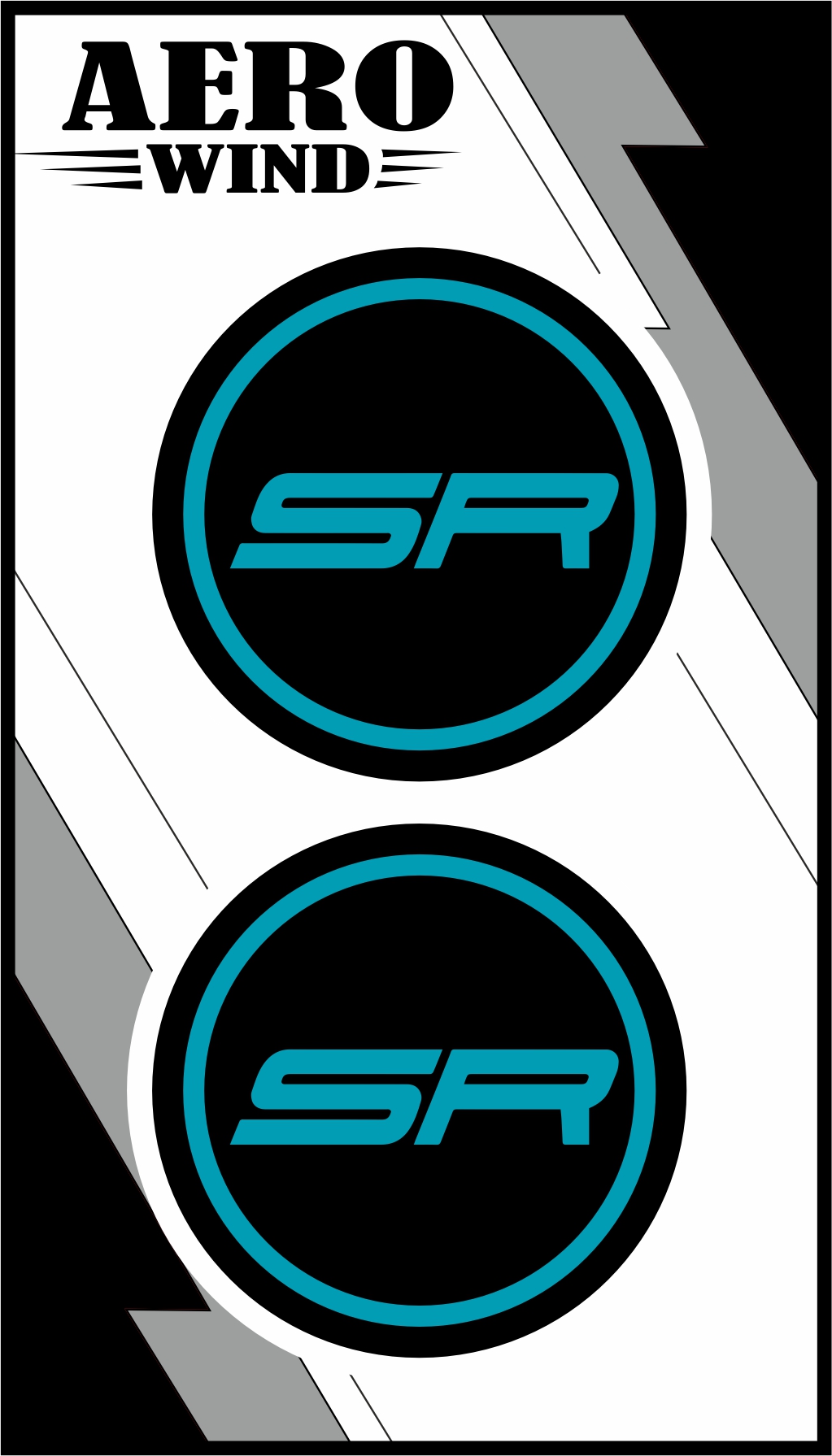 CF MOTO SR İKİLİ DAMLA STİCKER MAVİ