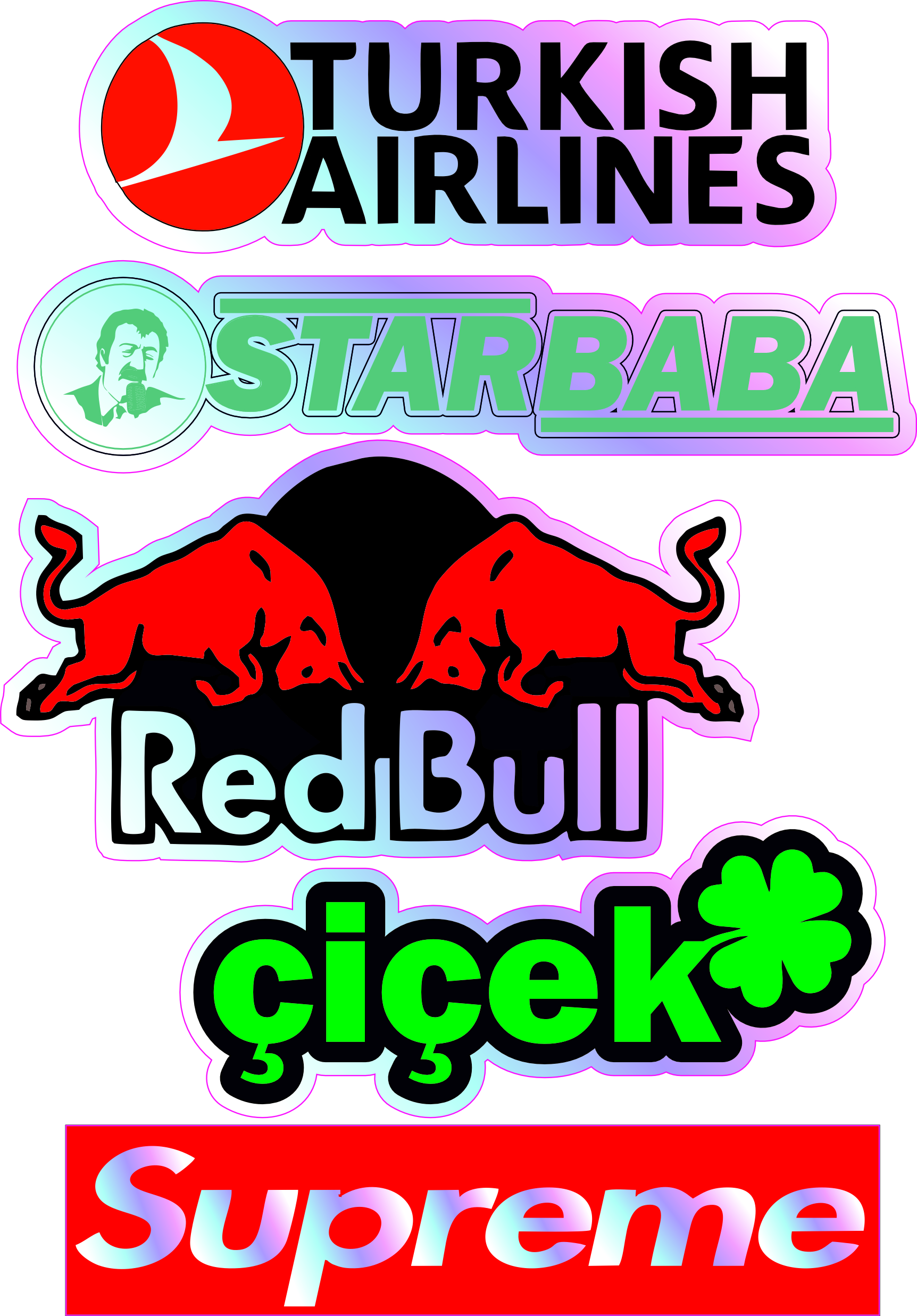 HOLOGRAM A5 STİCKER 020
