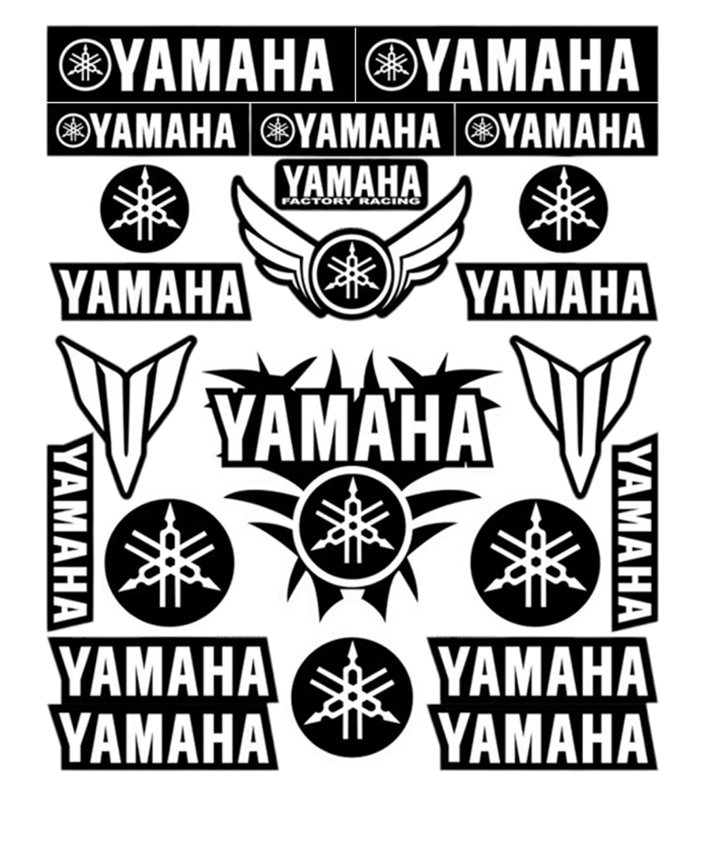 YAMAHA A4 STİCKER SİYAH
