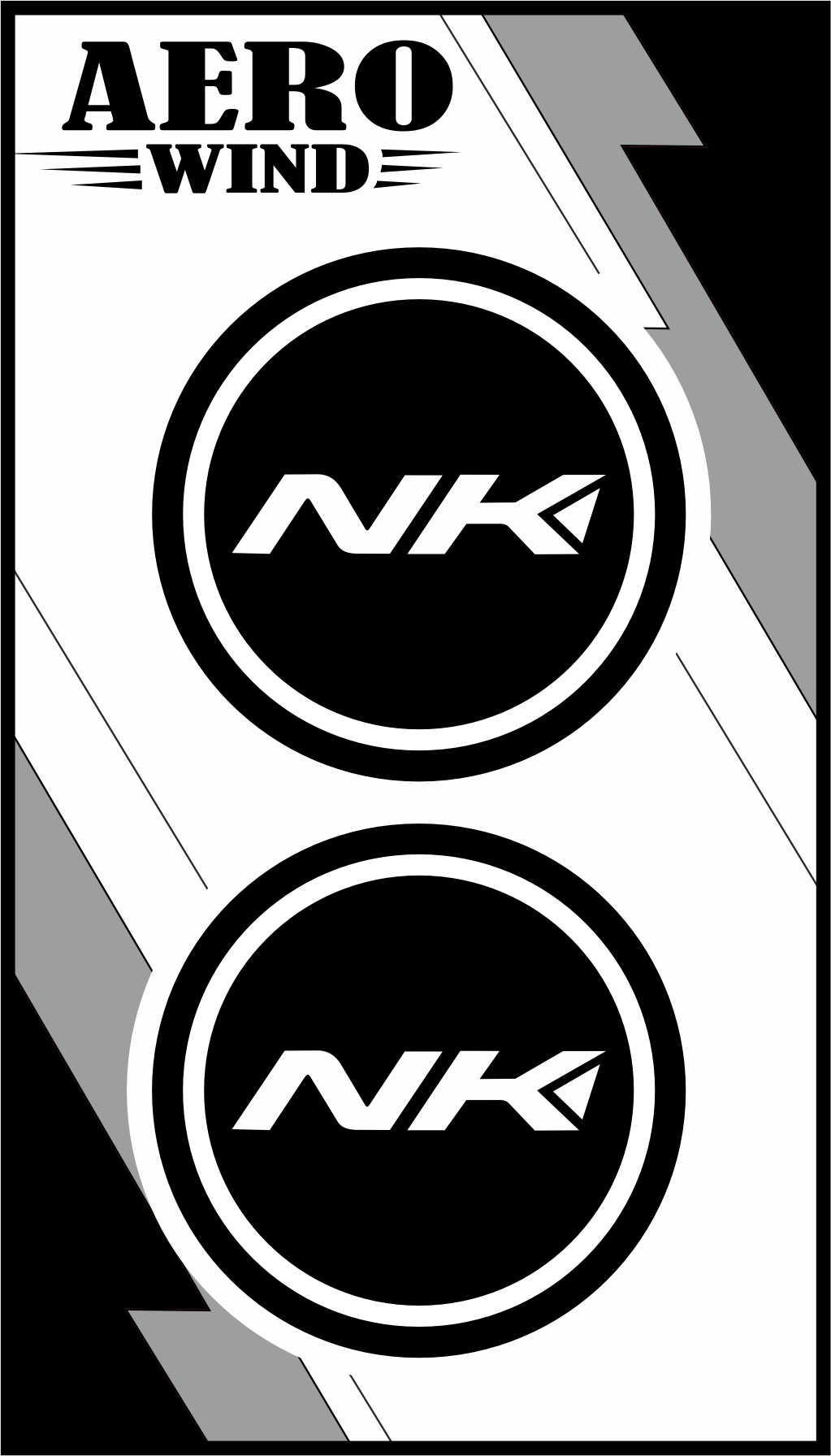 CF MOTO NK İKİLİ DAMLA STİCKER BEYAZ