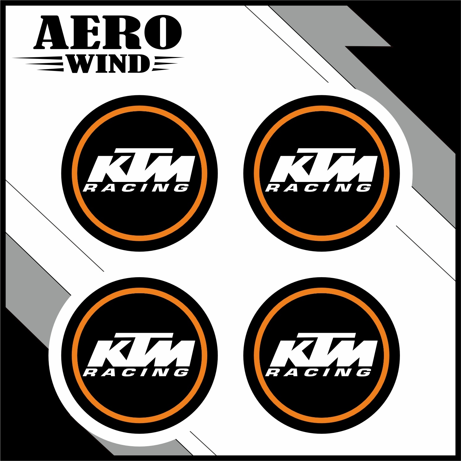 KTM KORUMA TAKOZU DAMLA STİCKER TURUNCU-BEYAZ