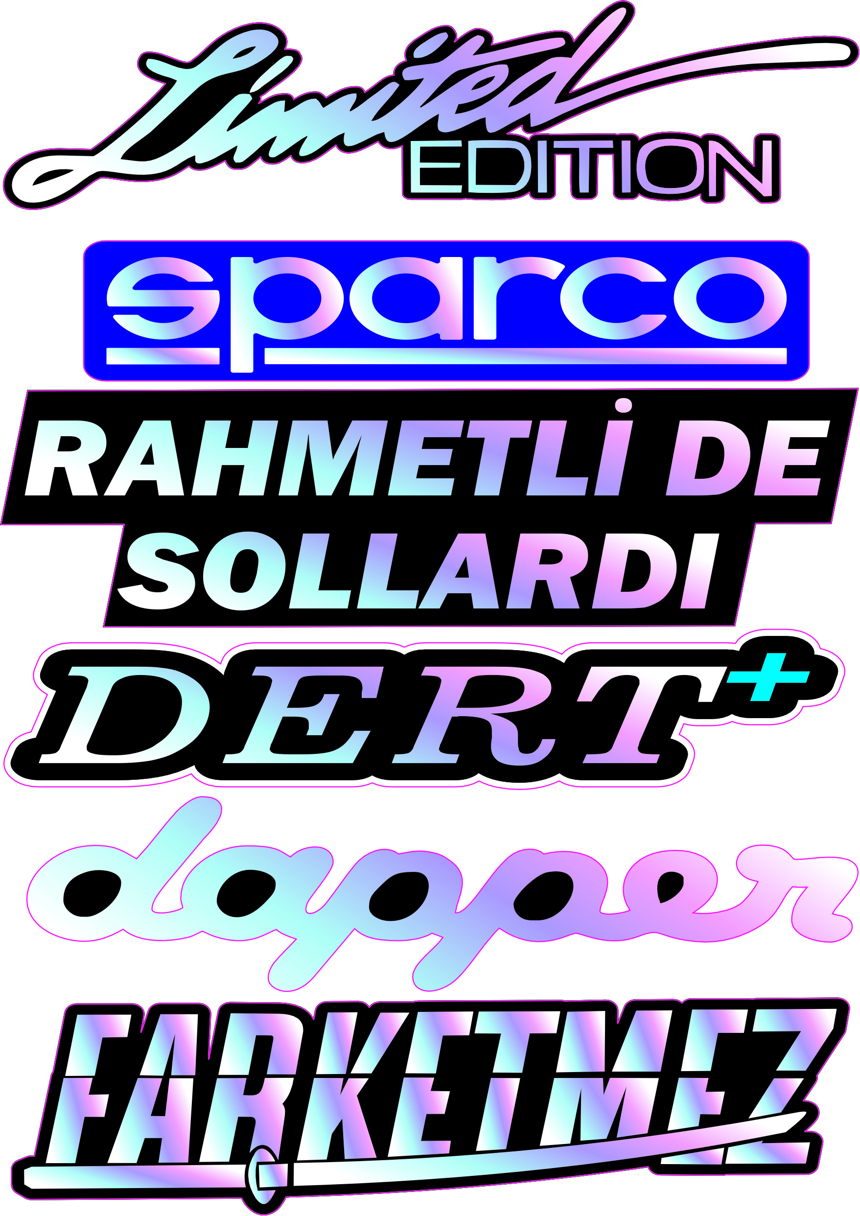 HOLOGRAM A5 STİCKER 008