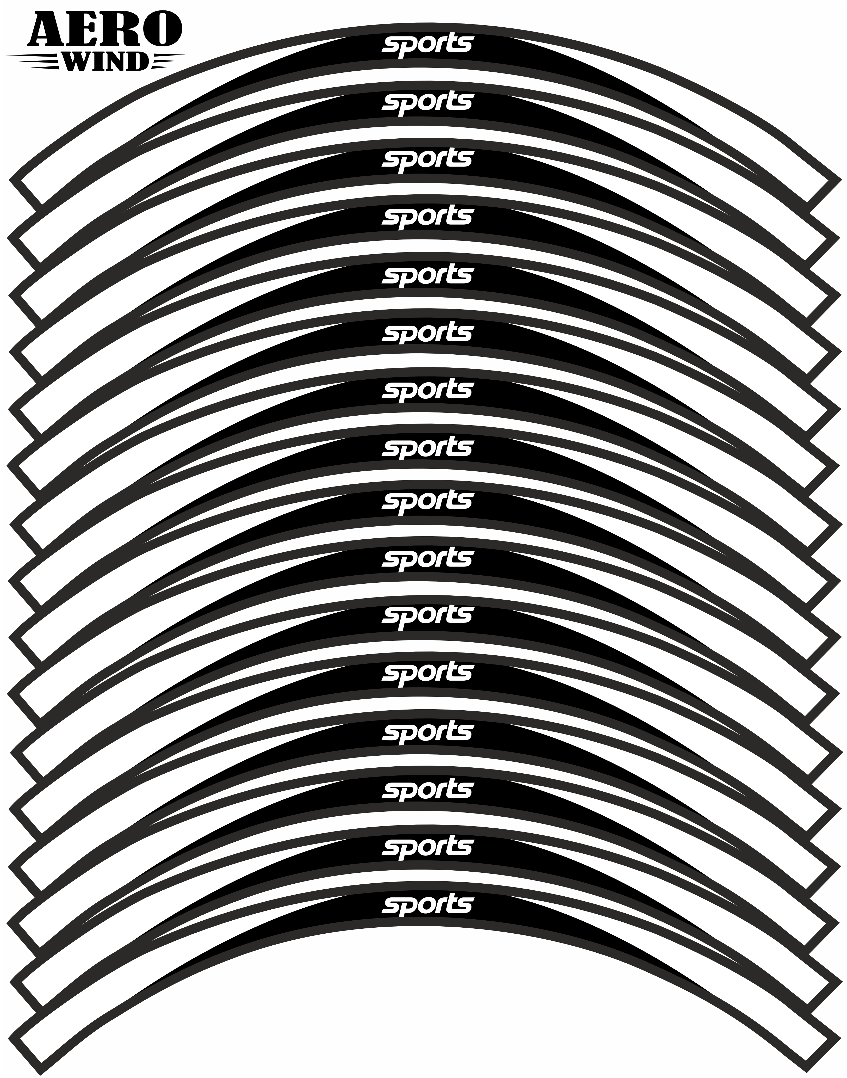 SPORTS UYUMLU JANT ŞERİDİ SET BEYAZ