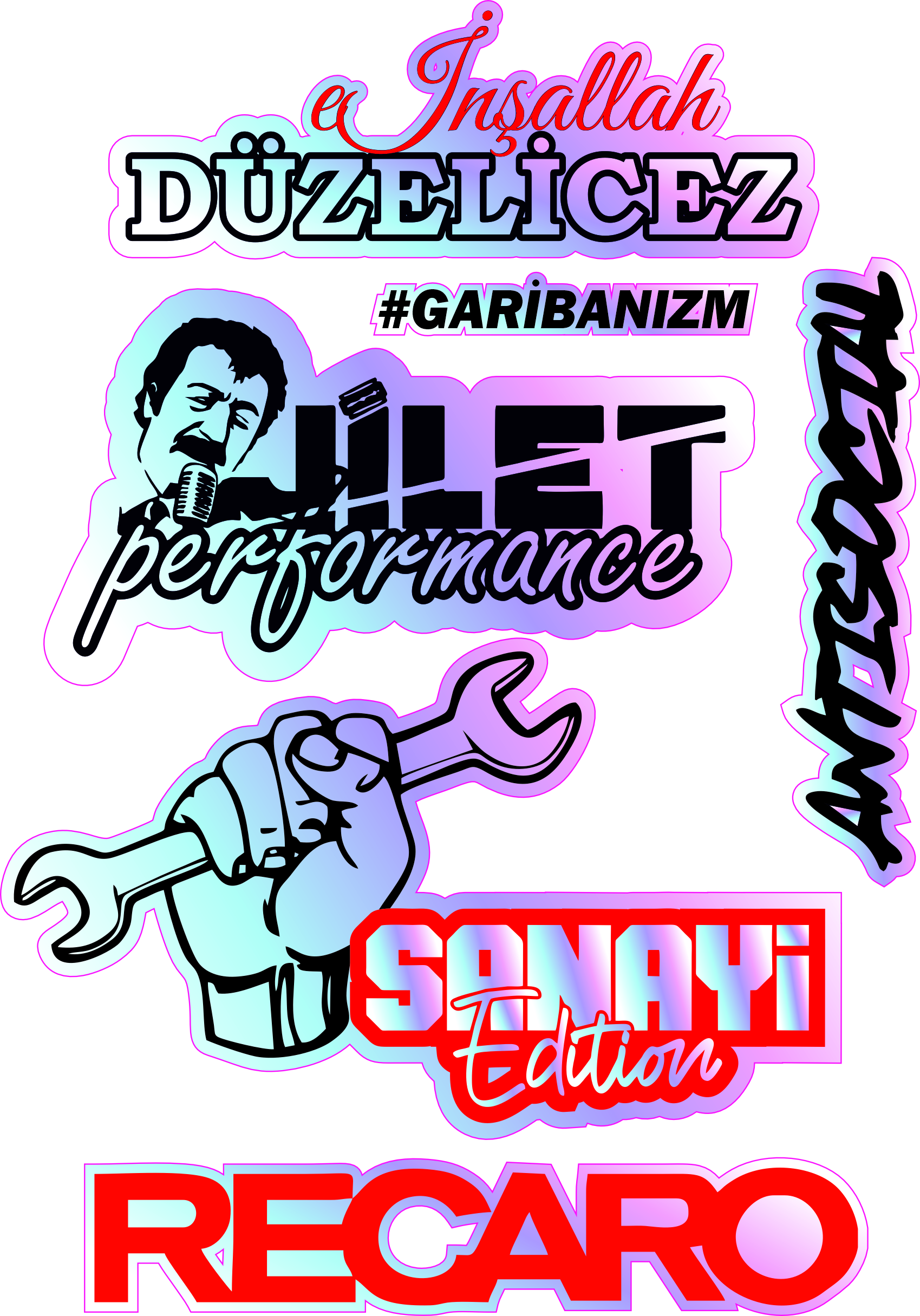 HOLOGRAM A5 STİCKER 019