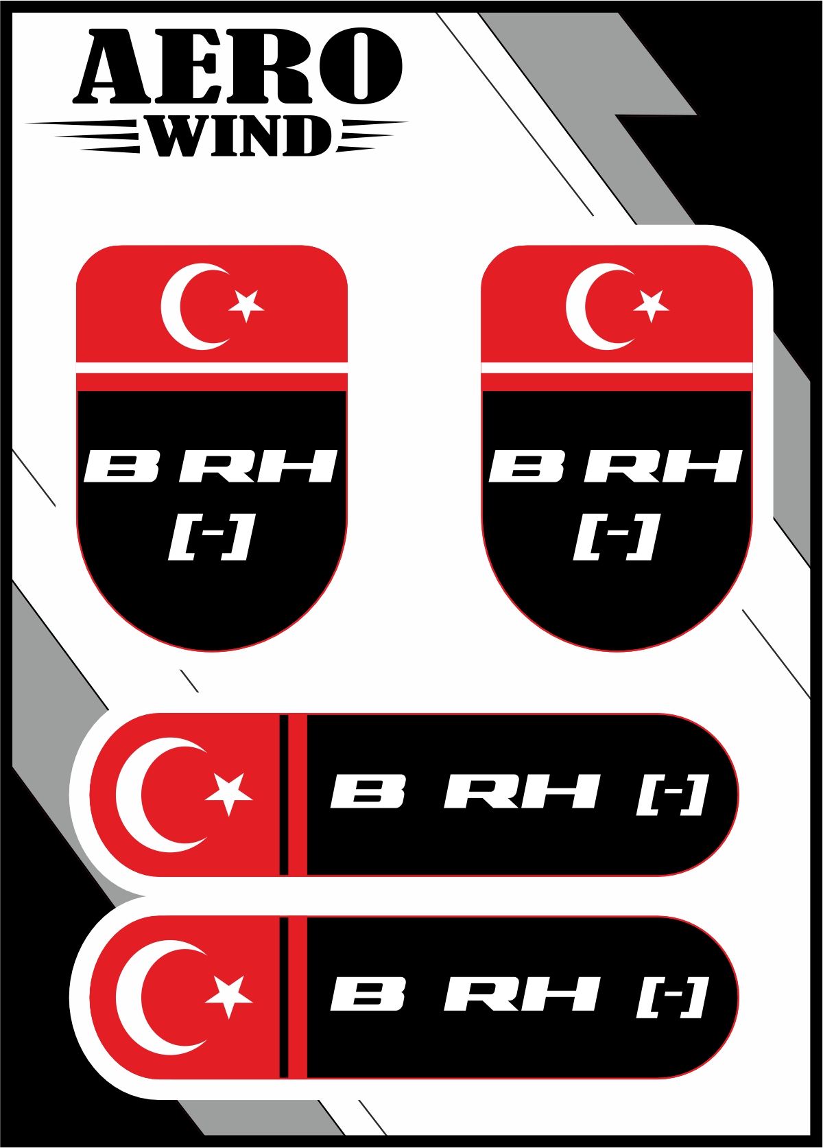 KAN GRUBU BRH- DAMLA STİCKER SİYAH