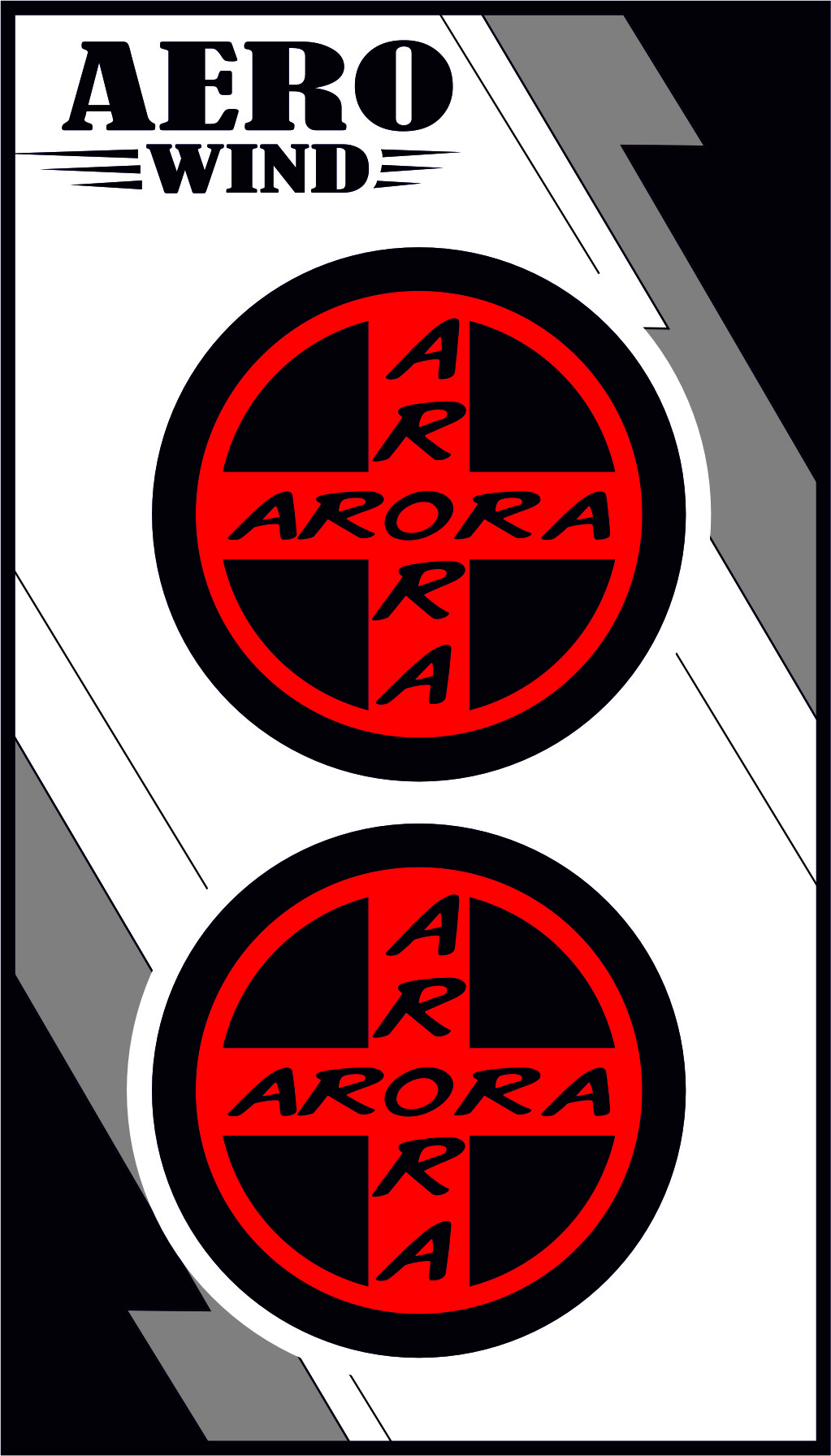 ARORA İKİLİ DAMLA STİCKER KIRMIZI
