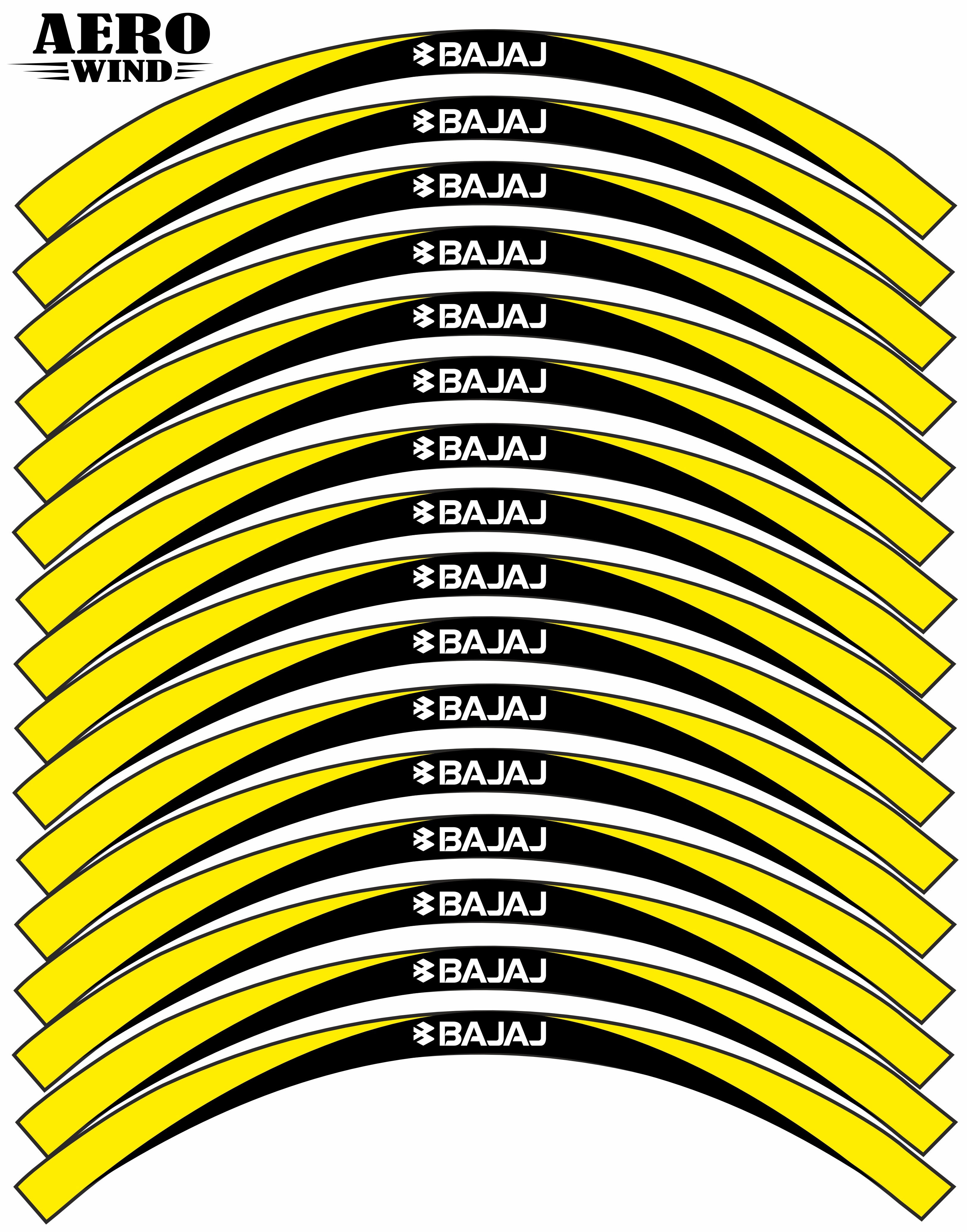 BAJAJ UYUMLU JANT ŞERİDİ SET SARI