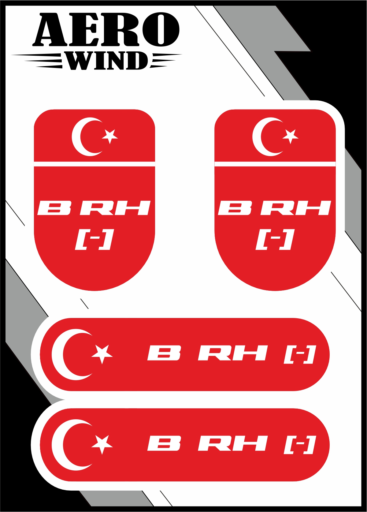 KAN GRUBU BRH- DAMLA STİCKER KIRMIZI
