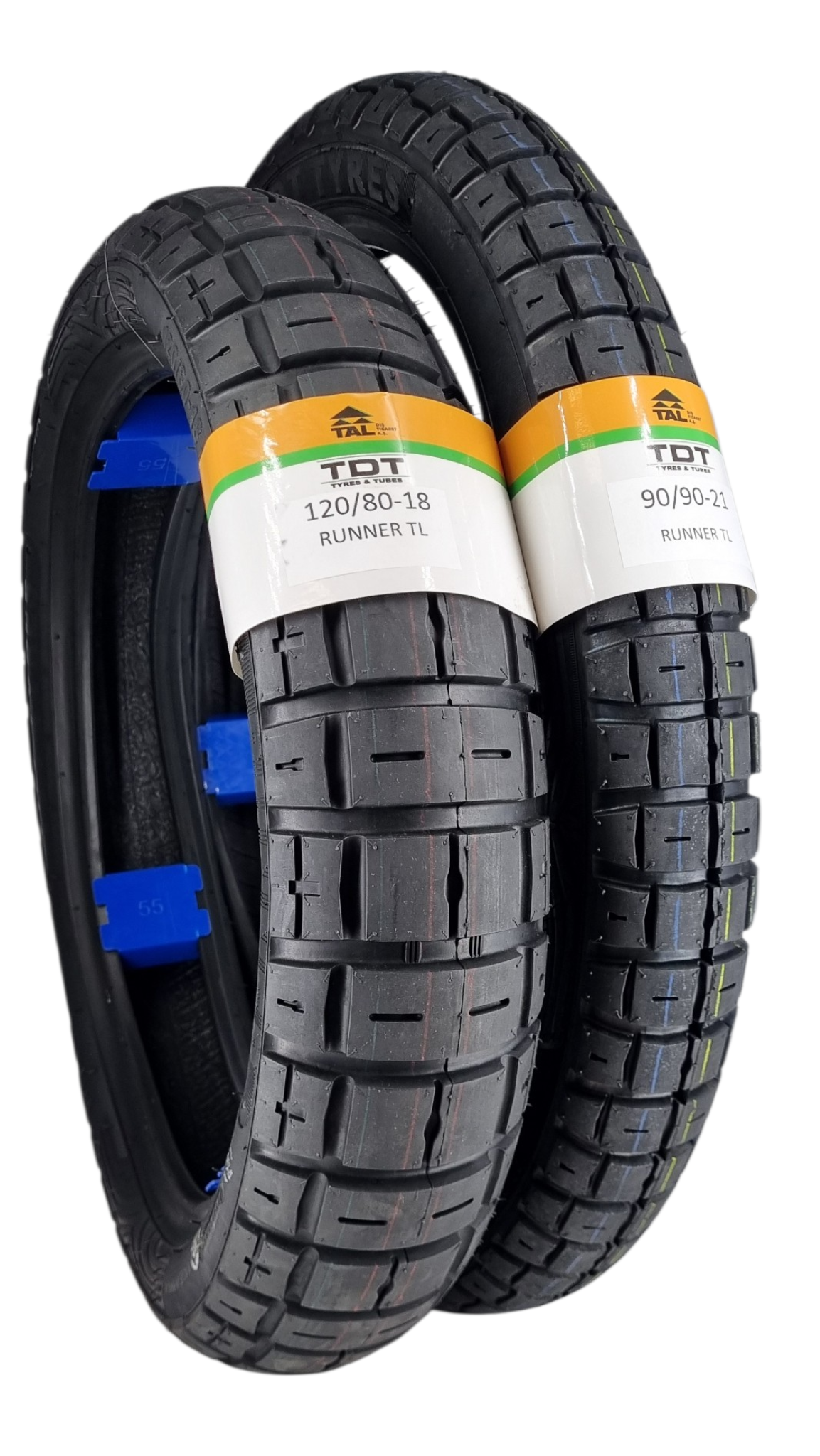 TDT TYRES 120/80-18 VE 90/90-21 (TUBELESS - DUBLEKS) Runner Lastik Takımı