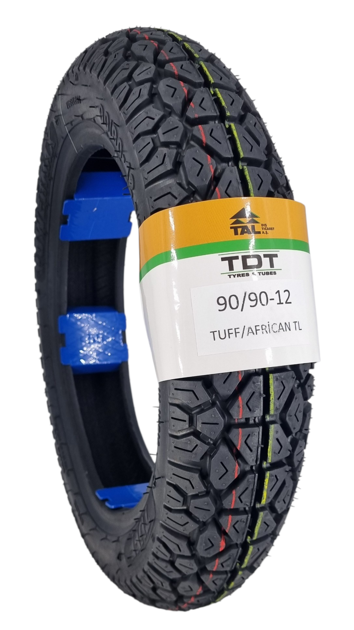 TDT TYRES 90/90-12 TL (TUBELESS - DUBLEKS) Motosiklet Lastiği African
