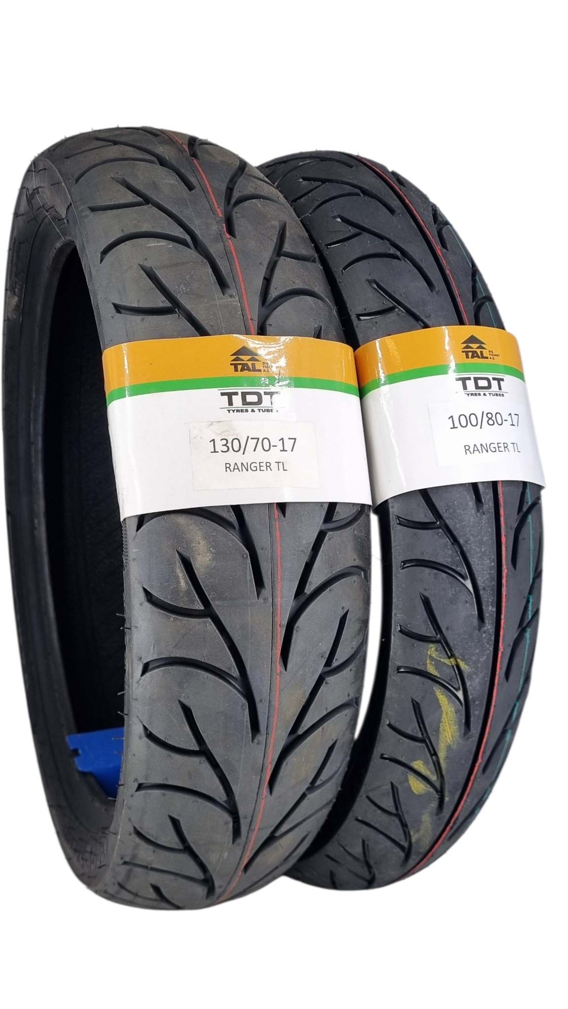 TDT TYRES 130/70-17 ve 100/80-17 (TUBELESS - DUBLEKS) Ranger Lastik Takımı