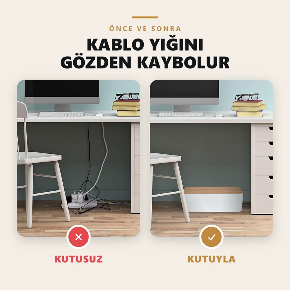 Priz ve fişler kapalı kutuda