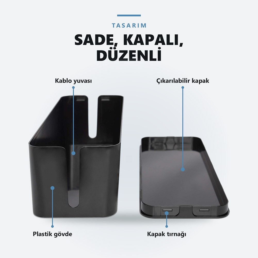Siyah kapak, iki kablo yuvası