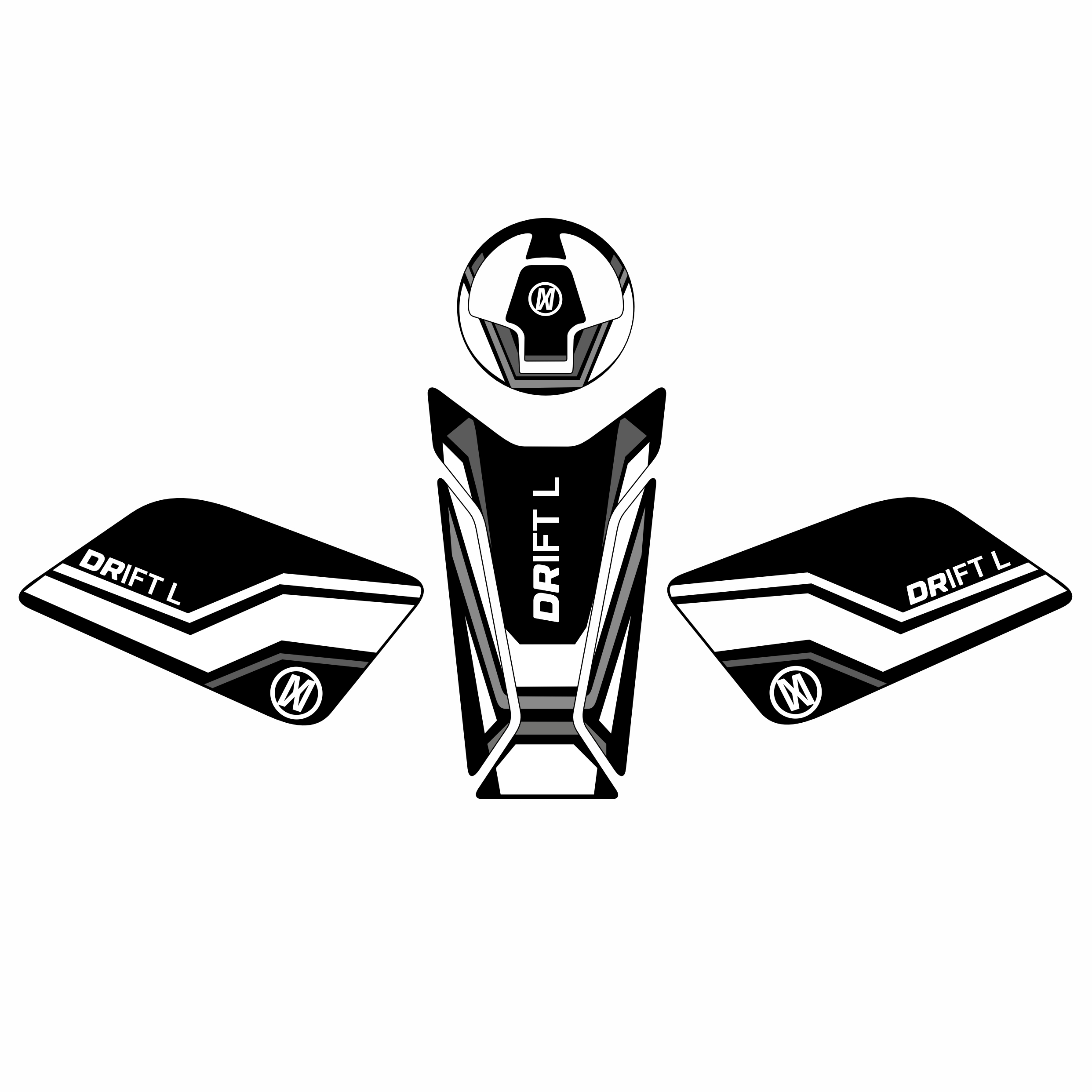 Mondial 125 Drift L Uyumlu Tank Pad Set 002
