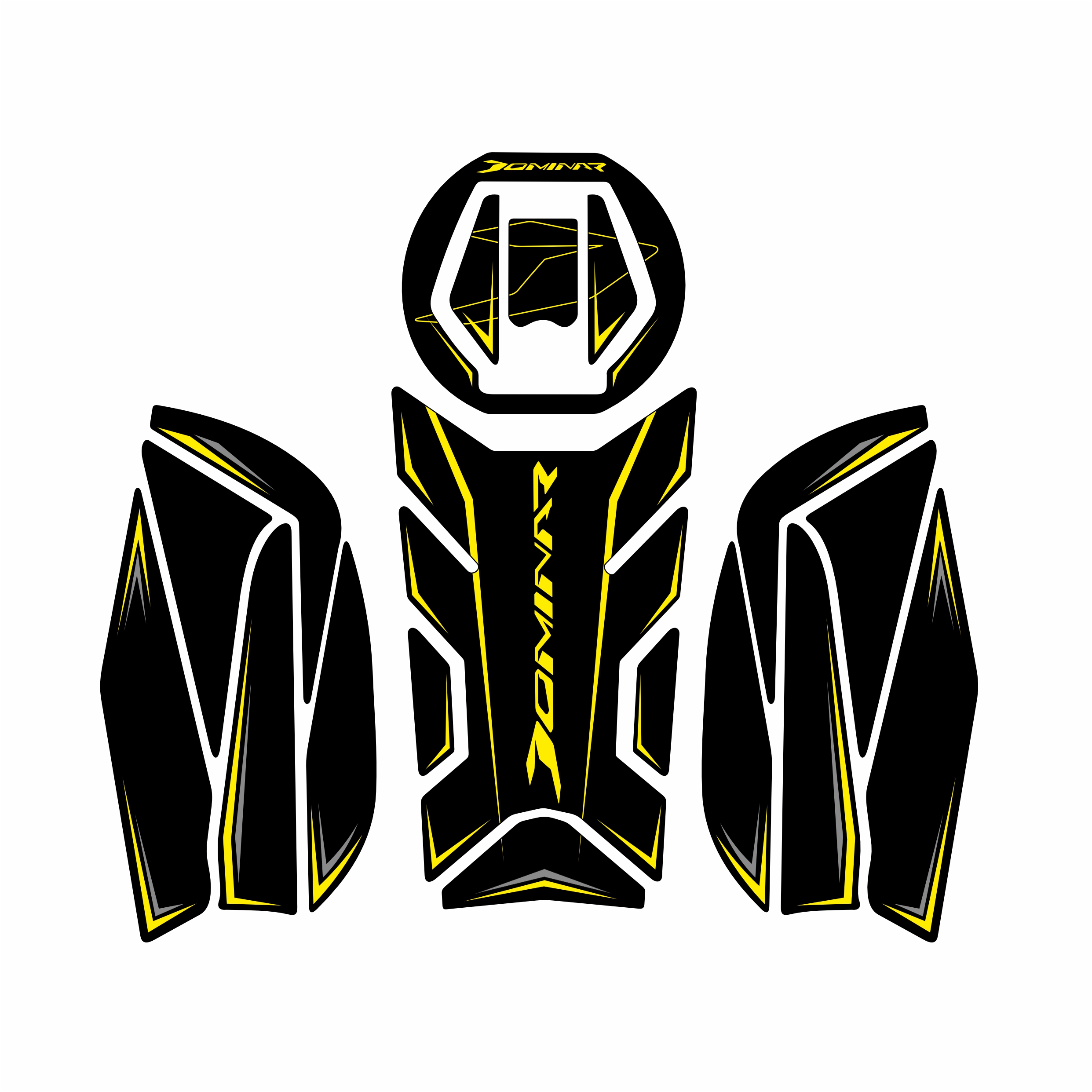 BAJAJ DOMiNAR 250 2020-2024 UYUMLU Tank Pad Set 003
