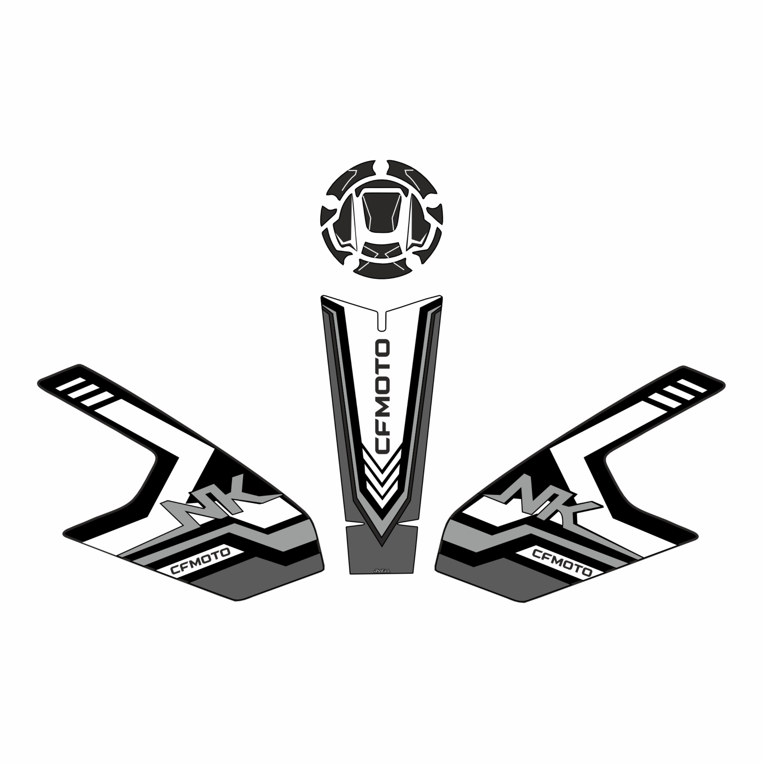 CF Moto 250 NK 2023-2024 Uyumlu Tank Pad 005