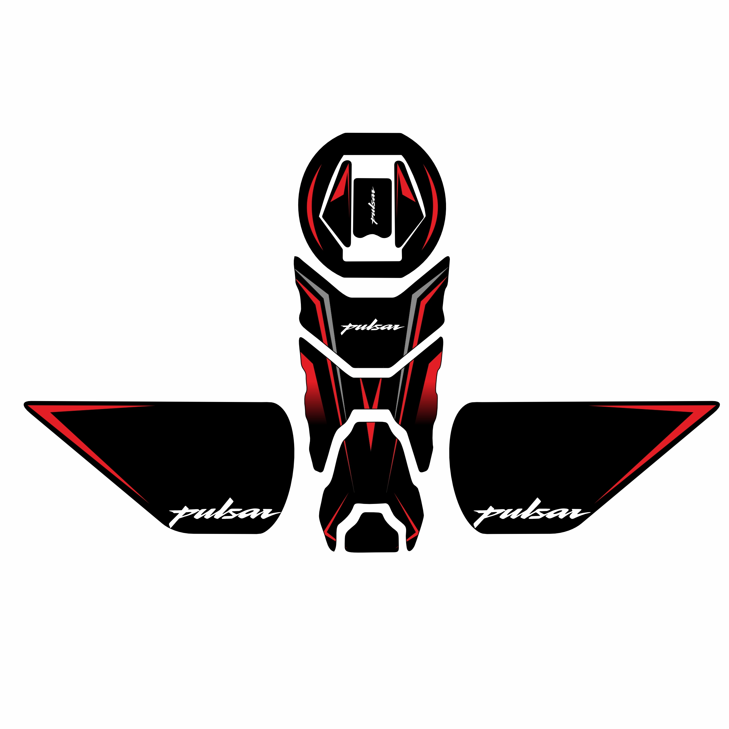Bajaj Pulsar NS200 - RS200 2015-2024 Uyumlu Tank Pad Set 001