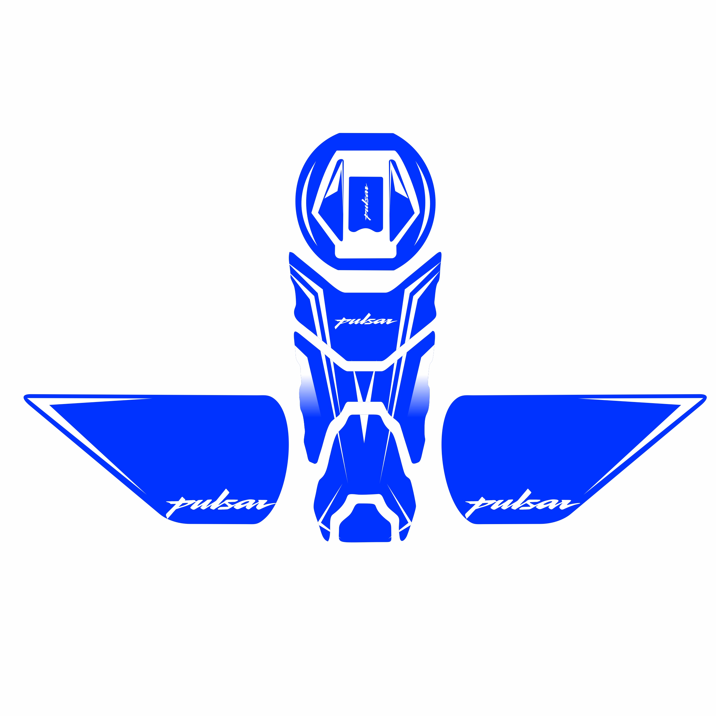 Bajaj Pulsar NS200 - RS200 2015-2024 Uyumlu Tank Pad Set 006