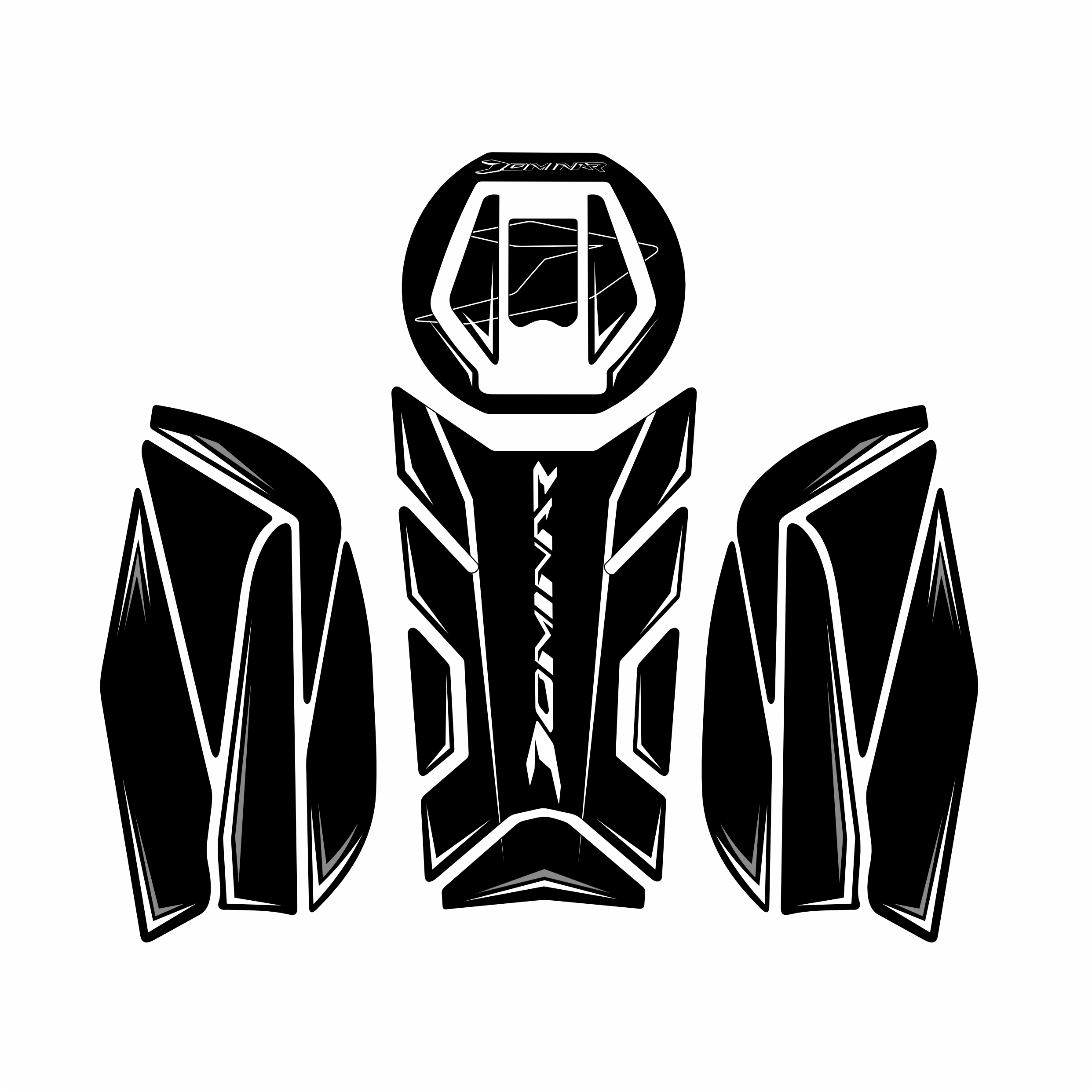BAJAJ DOMiNAR 250 2020-2024 UYUMLU Tank Pad Set 002