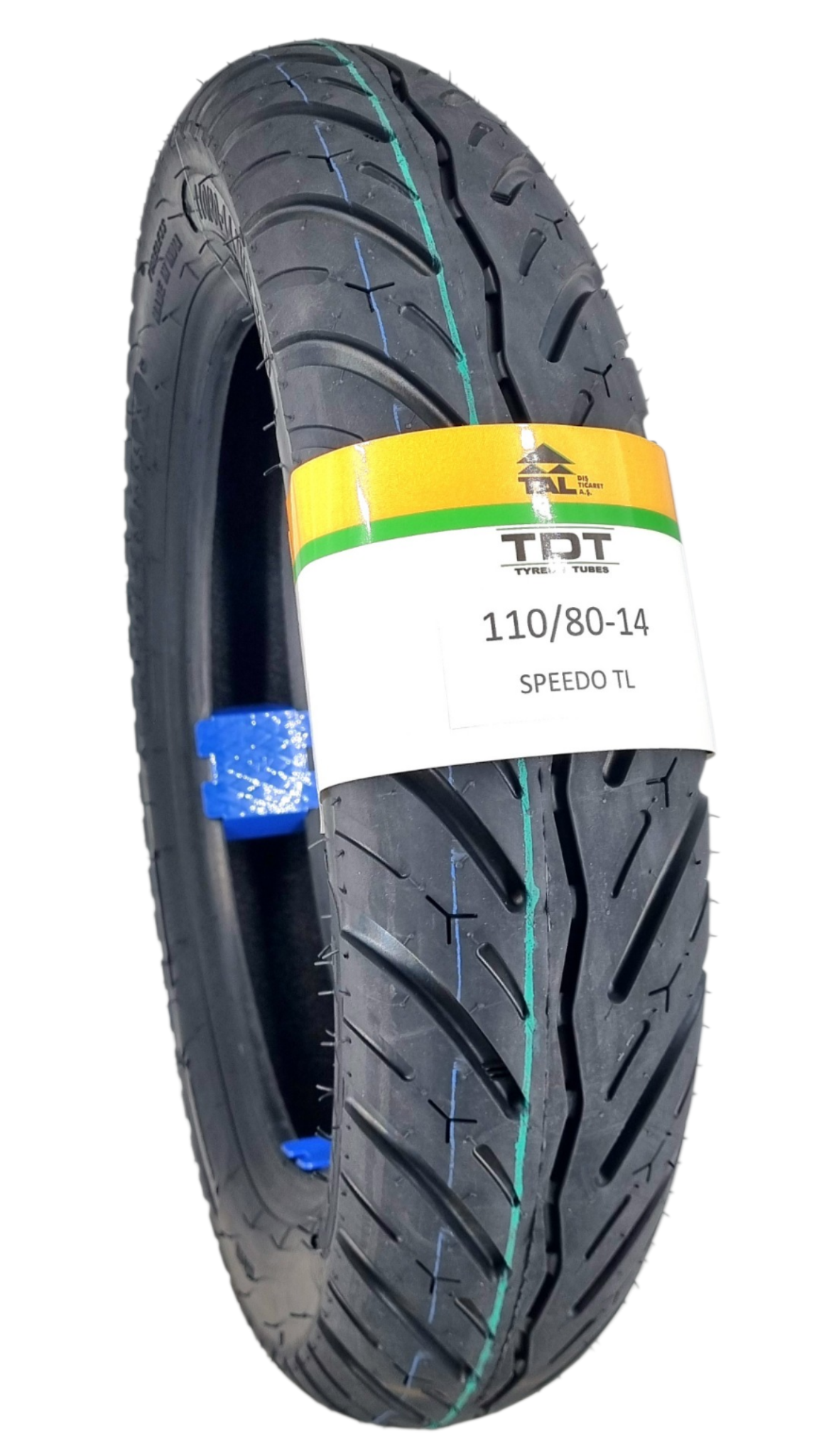 TDT TYRES 110/80-14TL (TUBELESS - DUBLEKS) Motosiklet Lastiği SPEEDO