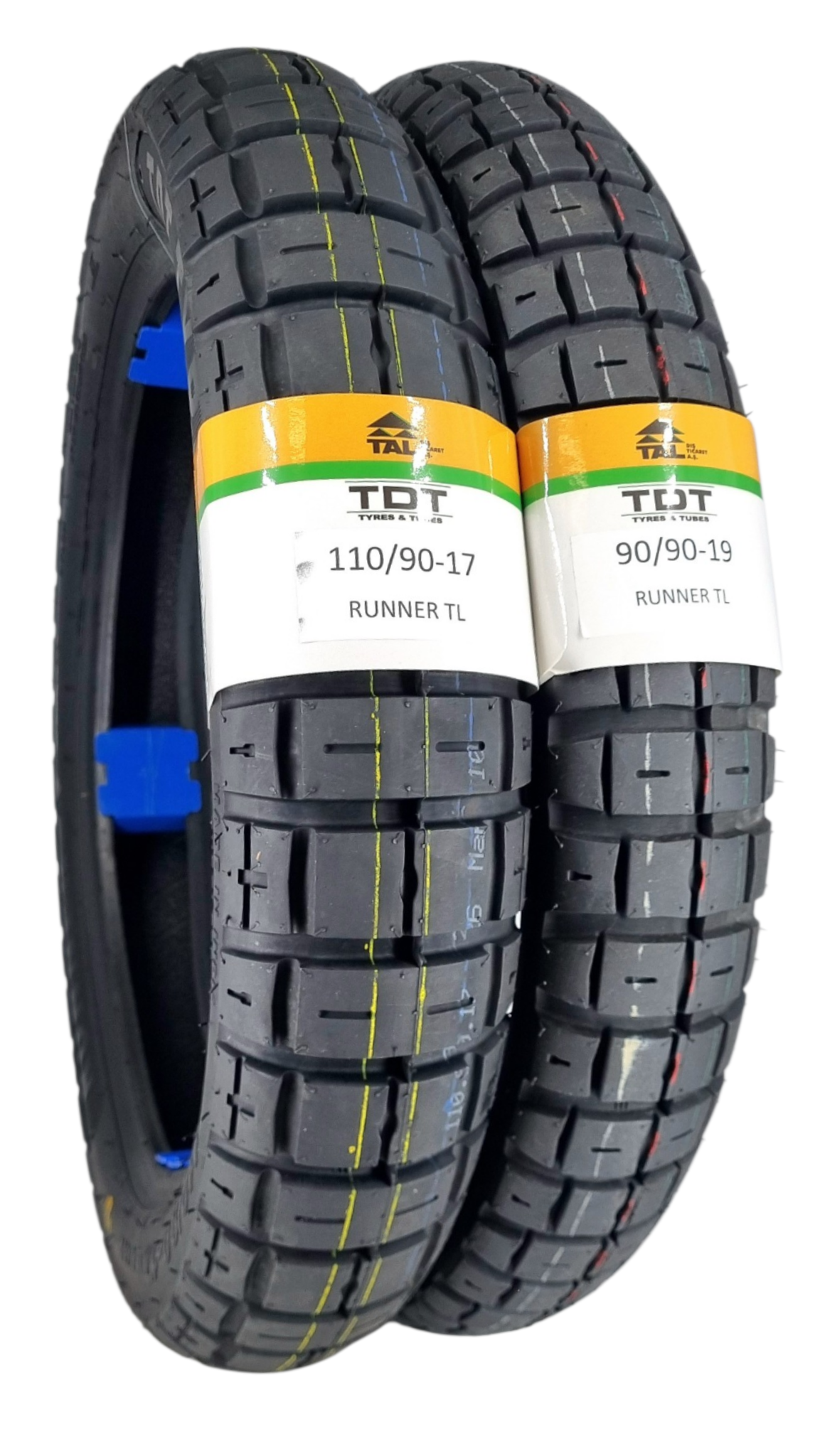 TDT TYRES 110/90-17 ve 90/90-19 (TUBELESS - DUBLEKS) Runner Lastik Takımı