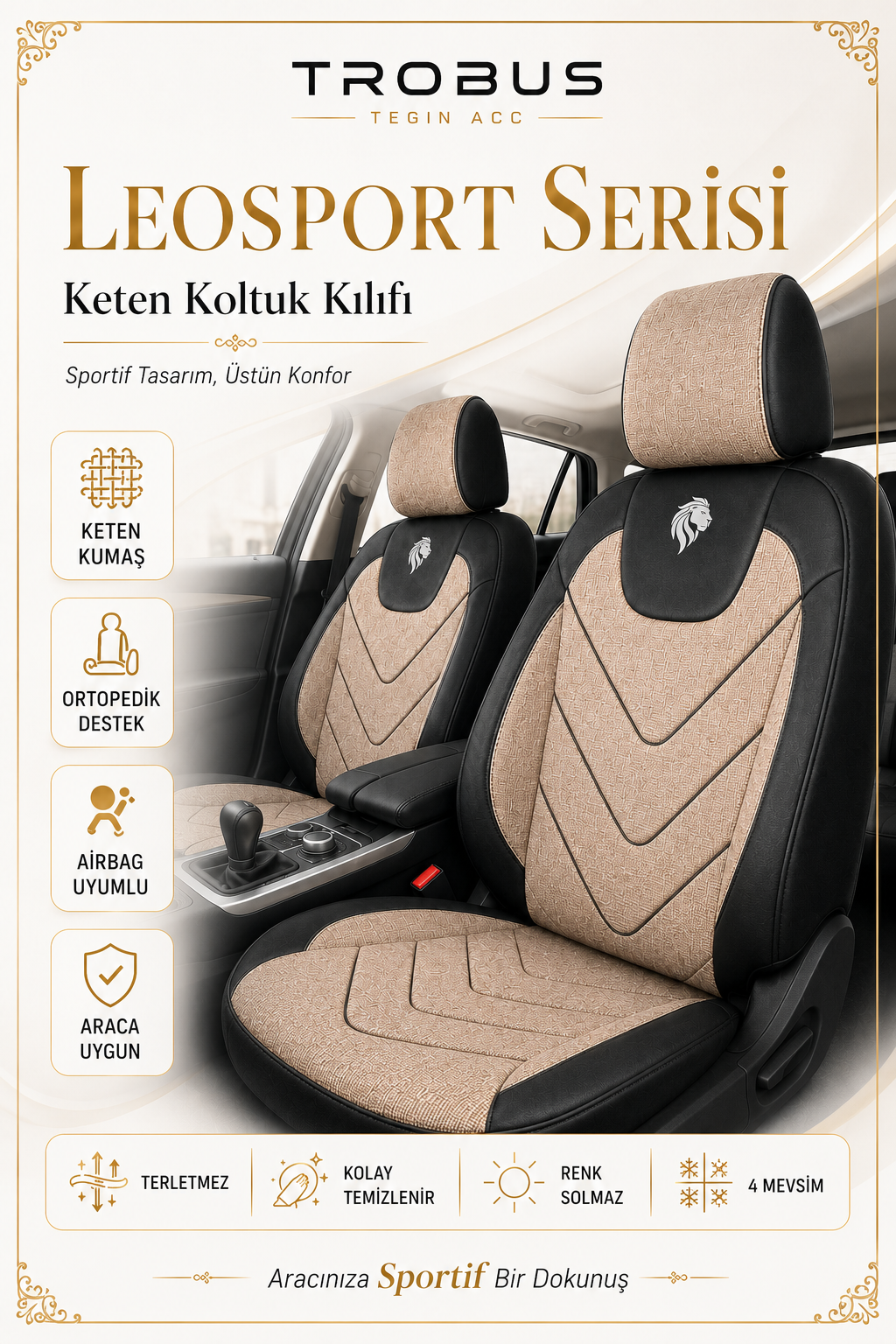LeoSport Serisi: Araç İçinde Konfor, Koruma ve Şık Görünüm