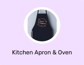 Kitchen Apron & Oven Mitts