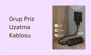 Grup Priz Uzatma Kablosu