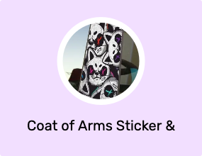 Coat of Arms Sticker & Phosphor Strip
