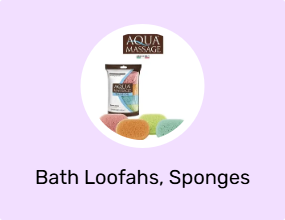 Bath Loofahs, Sponges & Poufs