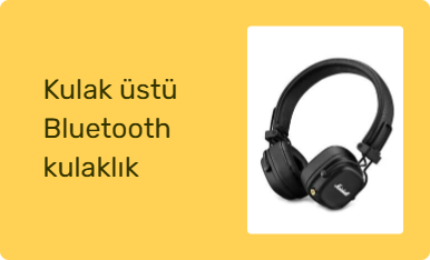 Kulak üstü Bluetooth kulaklık